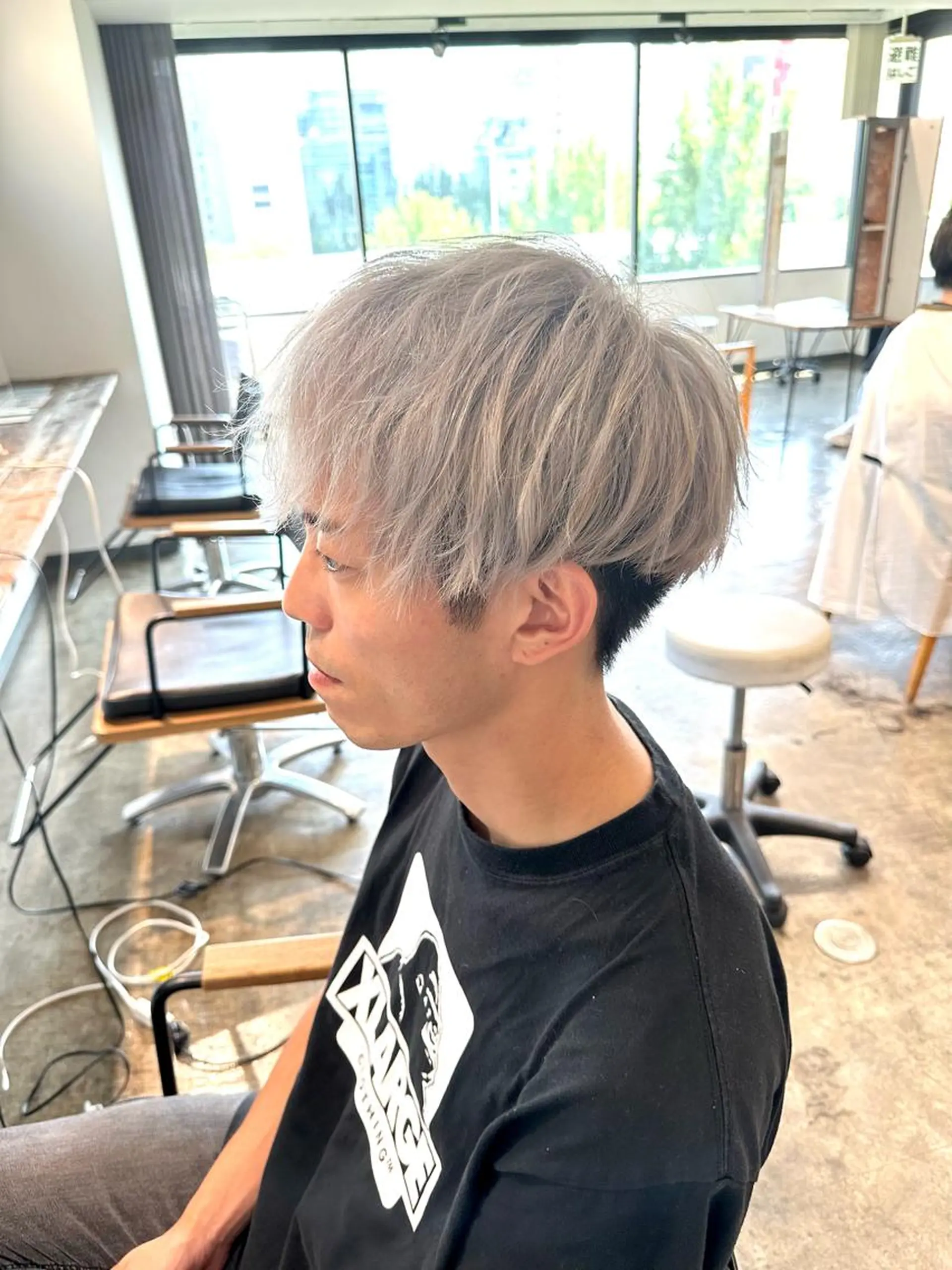メンズ メンズブリーチ メンズハイトーン マッシュ メンズパーマ メンズツイストパーマ ヘアカラー トリートメント 骨格補正施術/メンズ 専門美容師/YUYAのヘアスタイル