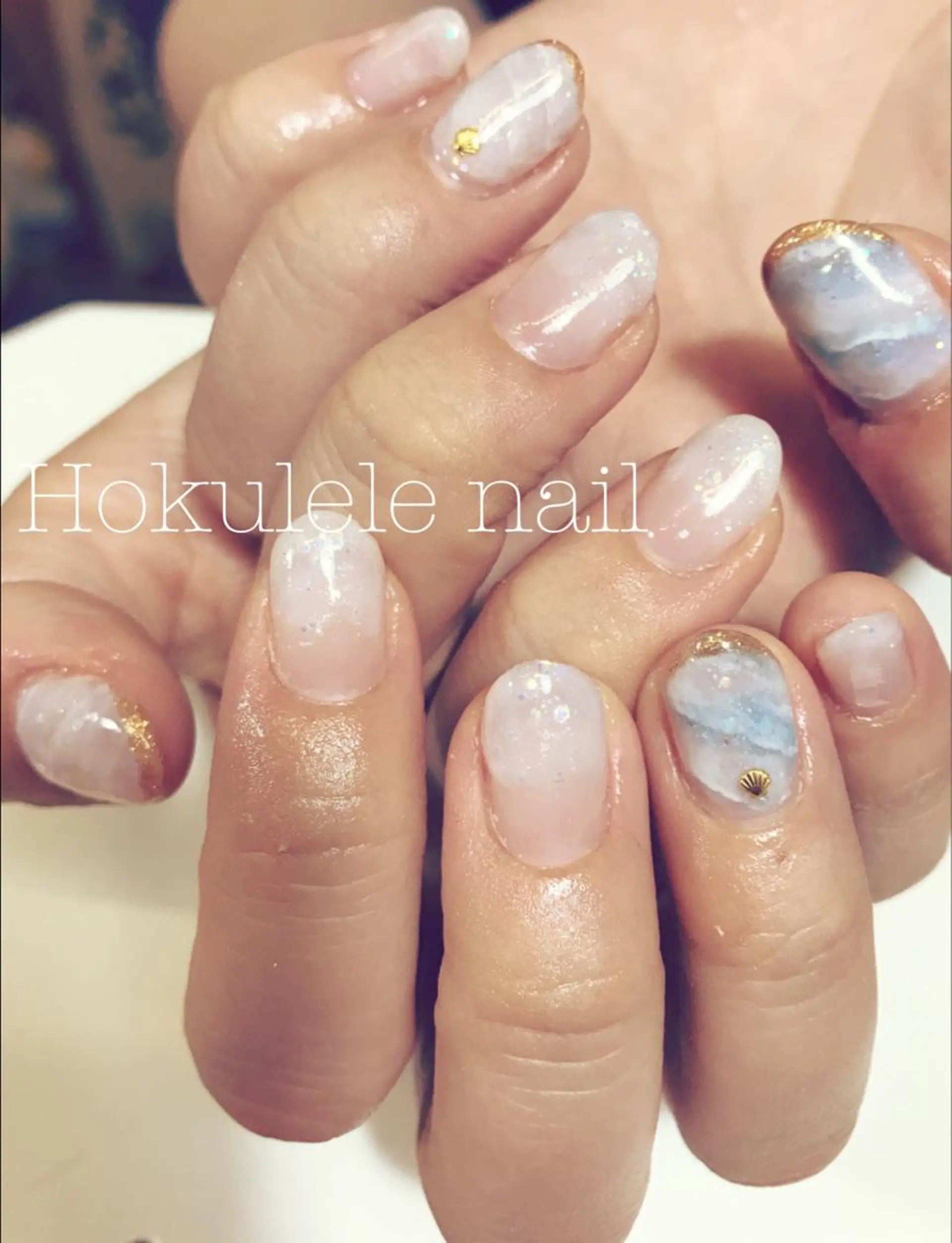 ネイル 大理石ネイル(マーブル) MIHO ☆のネイルデザイン