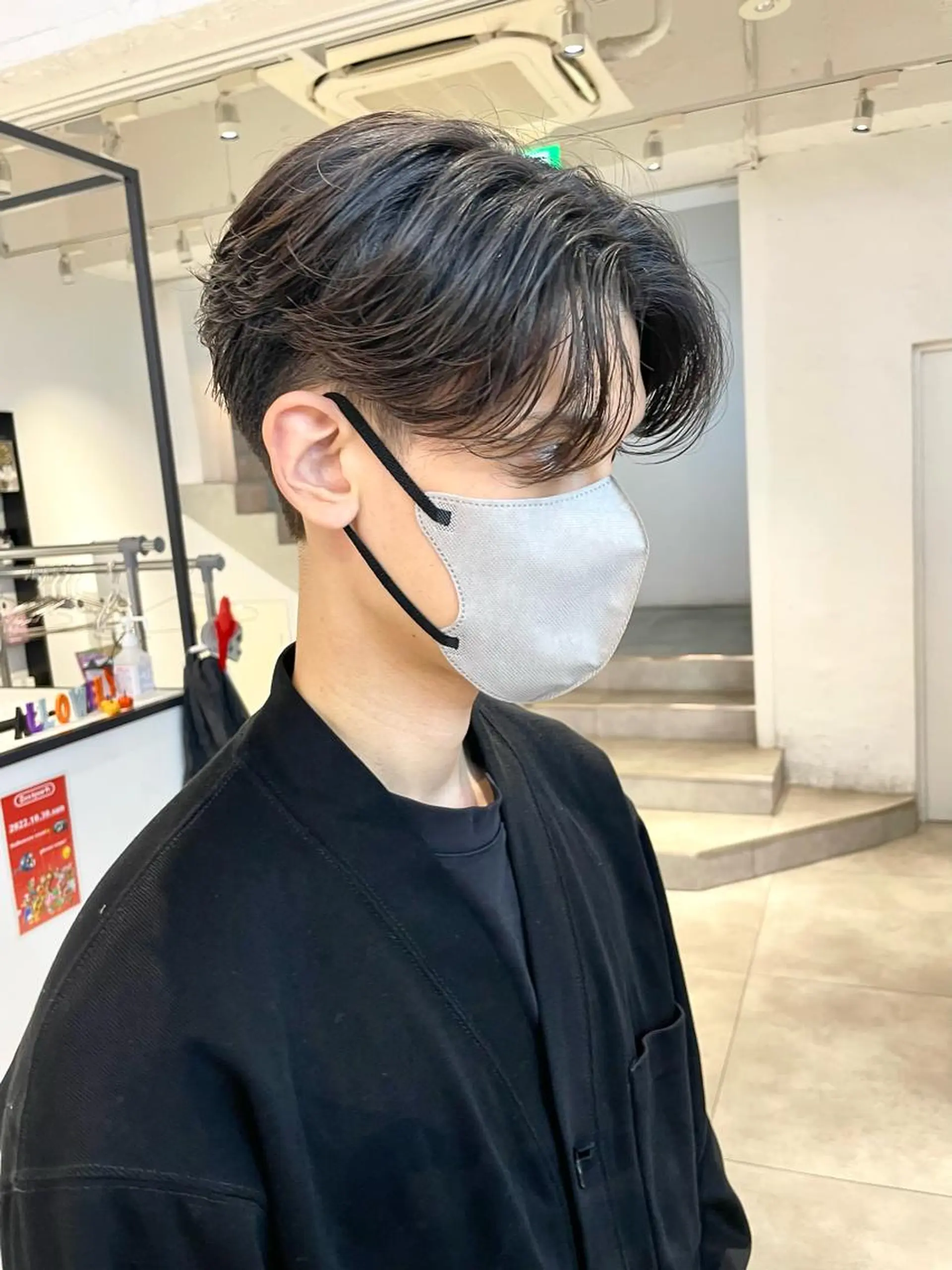 ショート パーマ メンズ カット ヘアカラー パーマ 🇰🇷カルマパーマ kaito🇰🇷のヘアスタイル