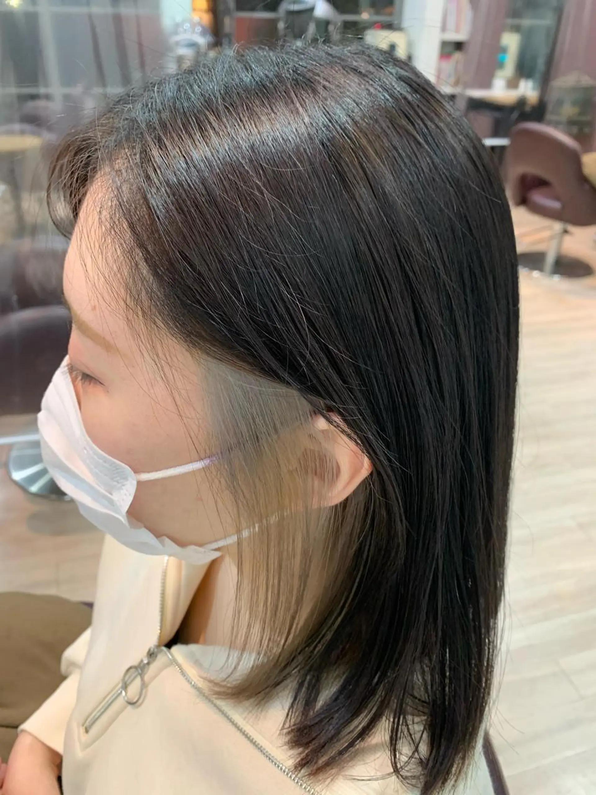 セミロング カラー ヘアカラー 💛艶カラー髪質改善 💛MIYUのヘアスタイル