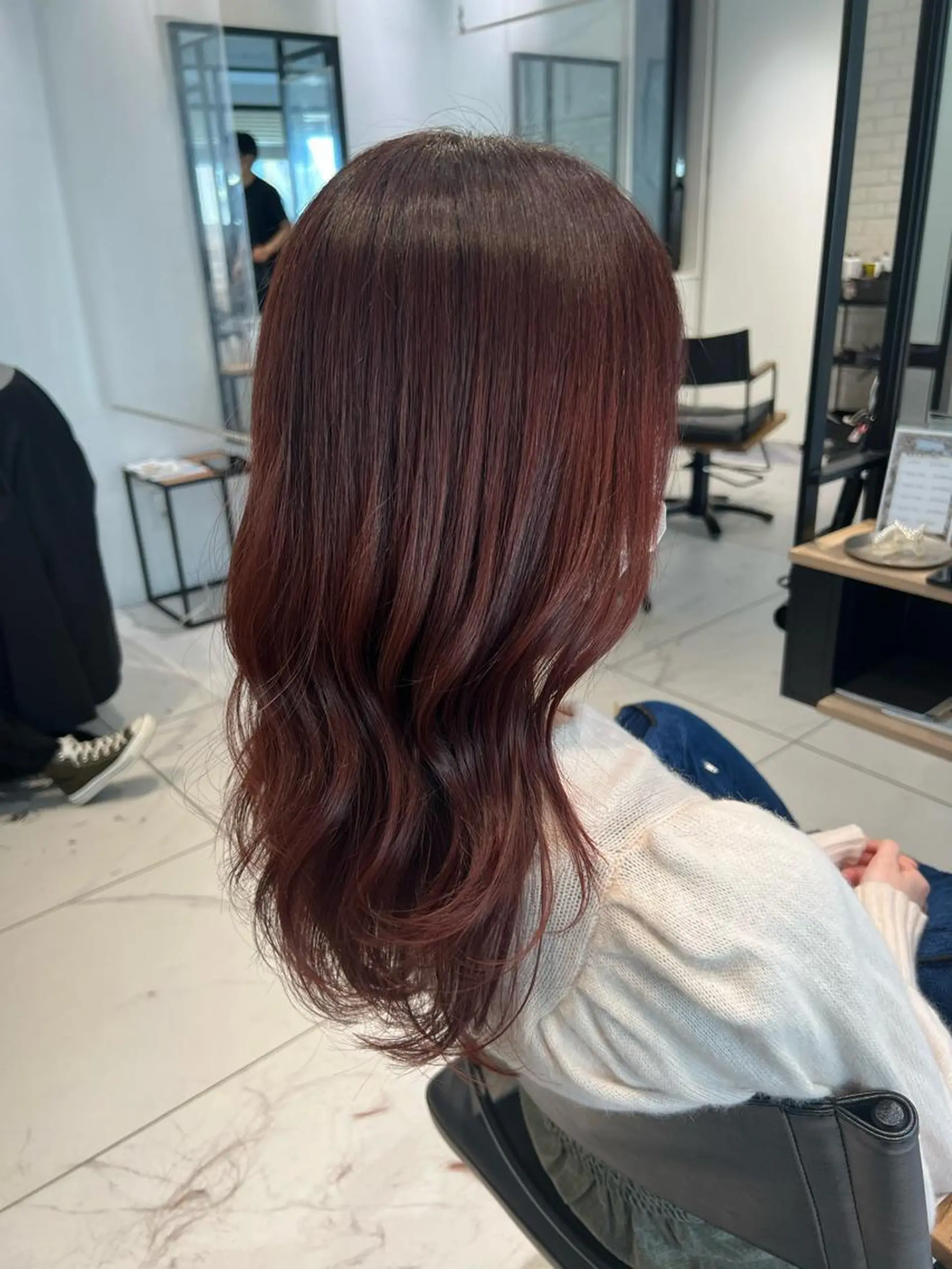 セミロング カラー ヘアアレンジ ブリーチ ブリーチなしカラー ✨ショート・ボブ✨ 🌿‬宮脇 彩華🌿のヘアスタイル