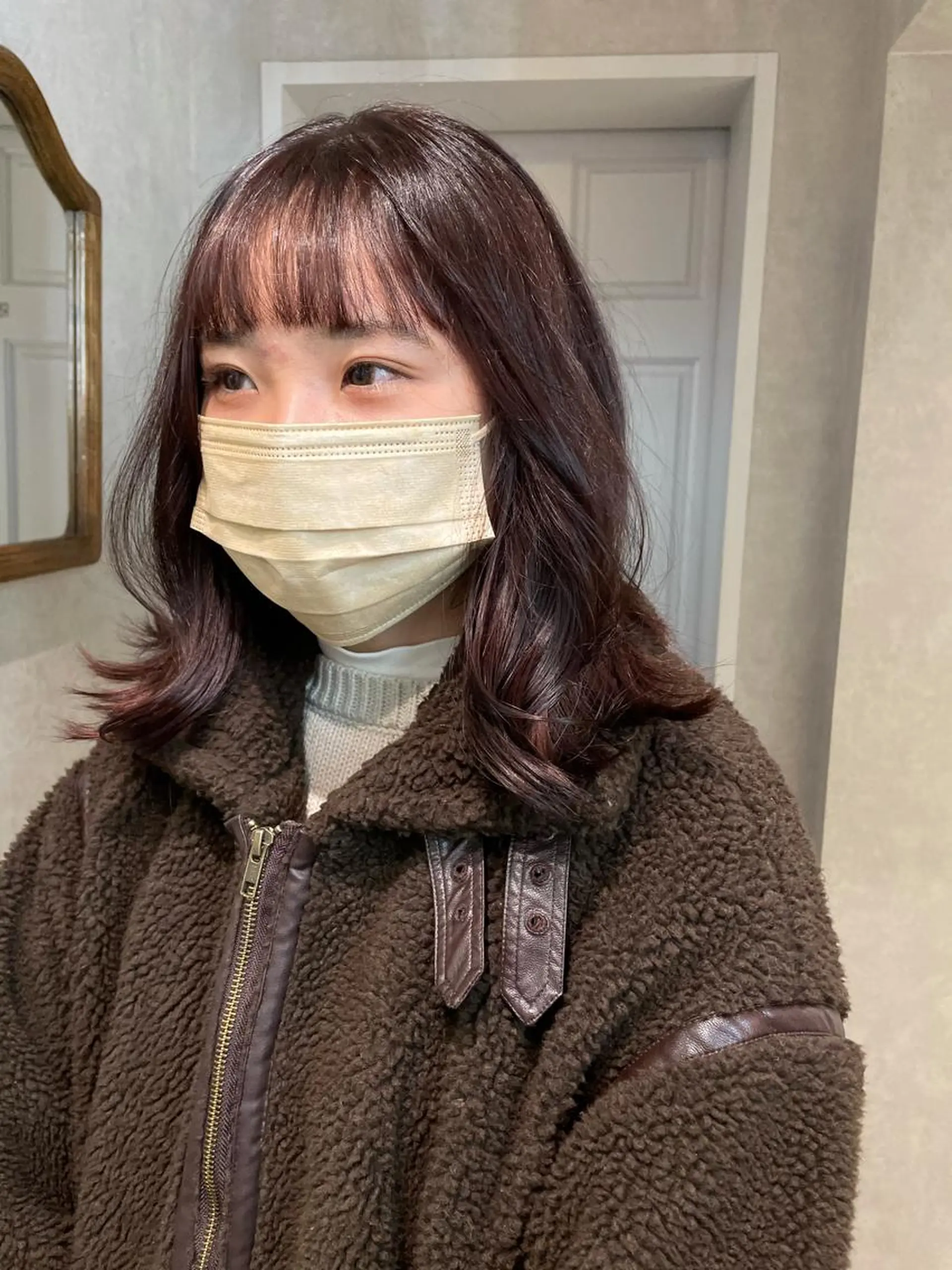 ミディアム カラー ブラウンカラー トリートメント ヘアカラー トリートメント ナチュラル透明感🌱 小山美樹子のヘアスタイル