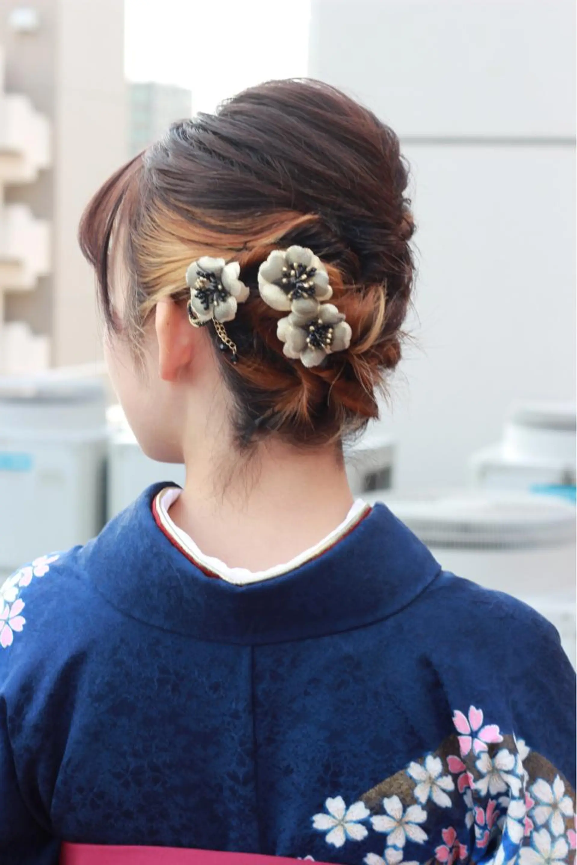 ショート ヘアアレンジ 卒業式のヘアスタイル ヘアセット Viage （ビアージュ）のヘアスタイル