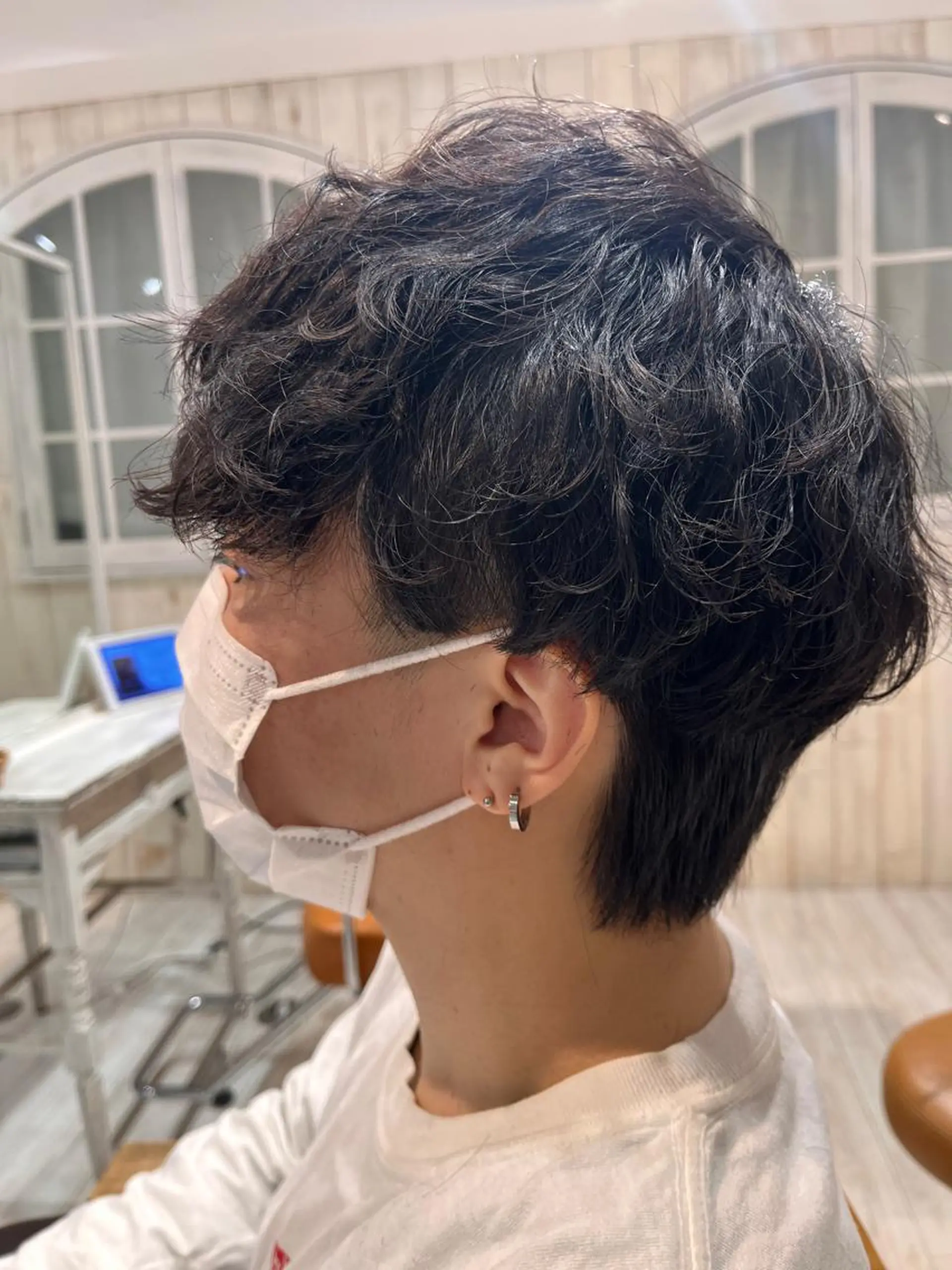 パーマ メンズ カット パーマ レイヤーカット ✨️進藤ひかりのヘアスタイル