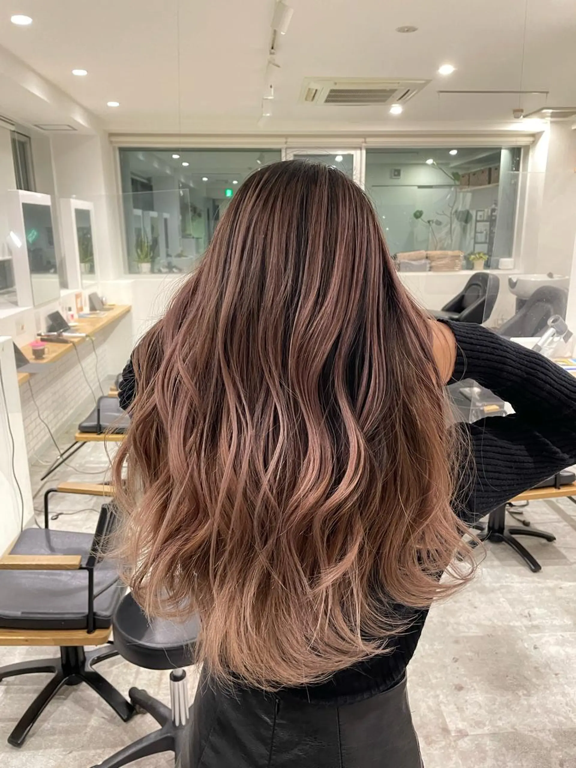 カラー バレイヤージュ ヘアカラー ハイトーン /ブリーチ/miyuのヘアスタイル