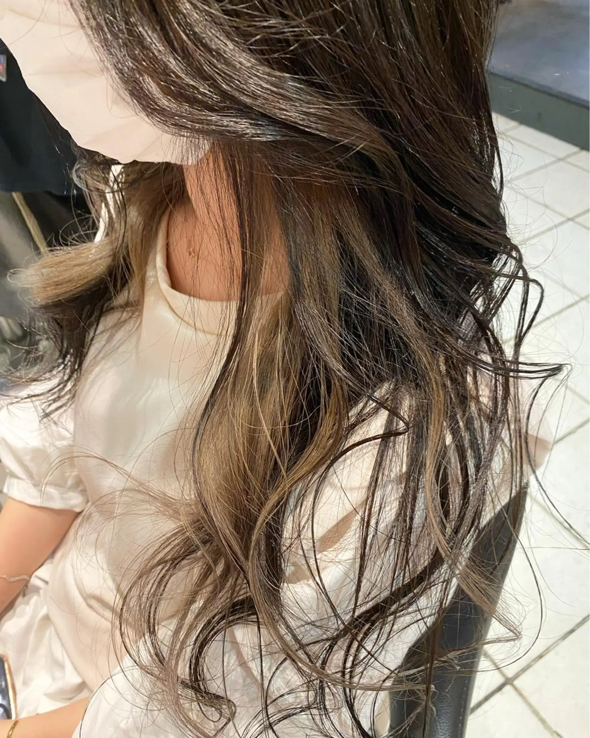 ロング ヘアカラー 西岡 あつみ/ 堀江美容室のヘアスタイル