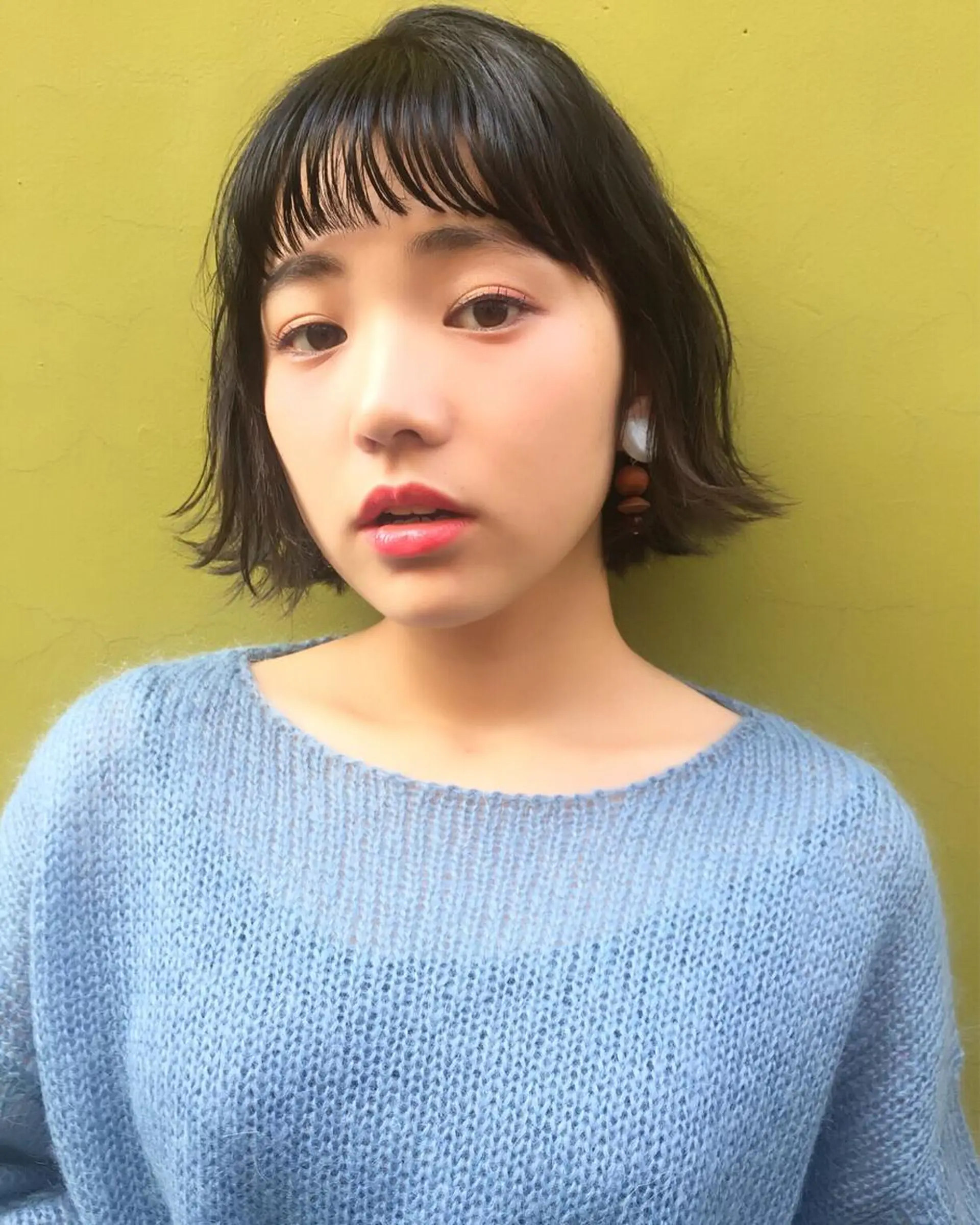 ショート 切りっぱなしボブ ボブ 齋藤 咲のヘアスタイル