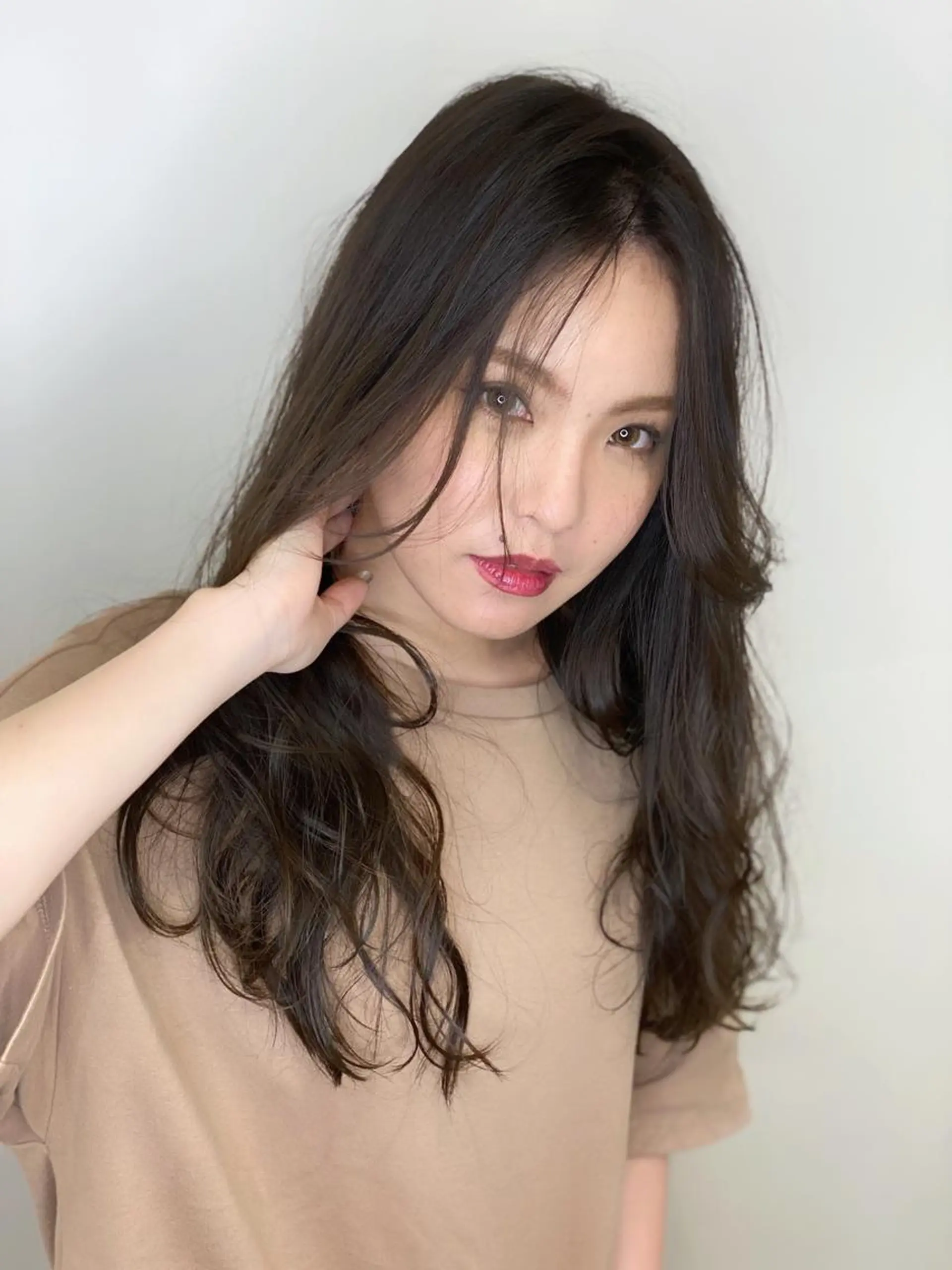 ロング カラー カット ヘアカラー 髪質改善/イルミナ/ 城崎のヘアスタイル