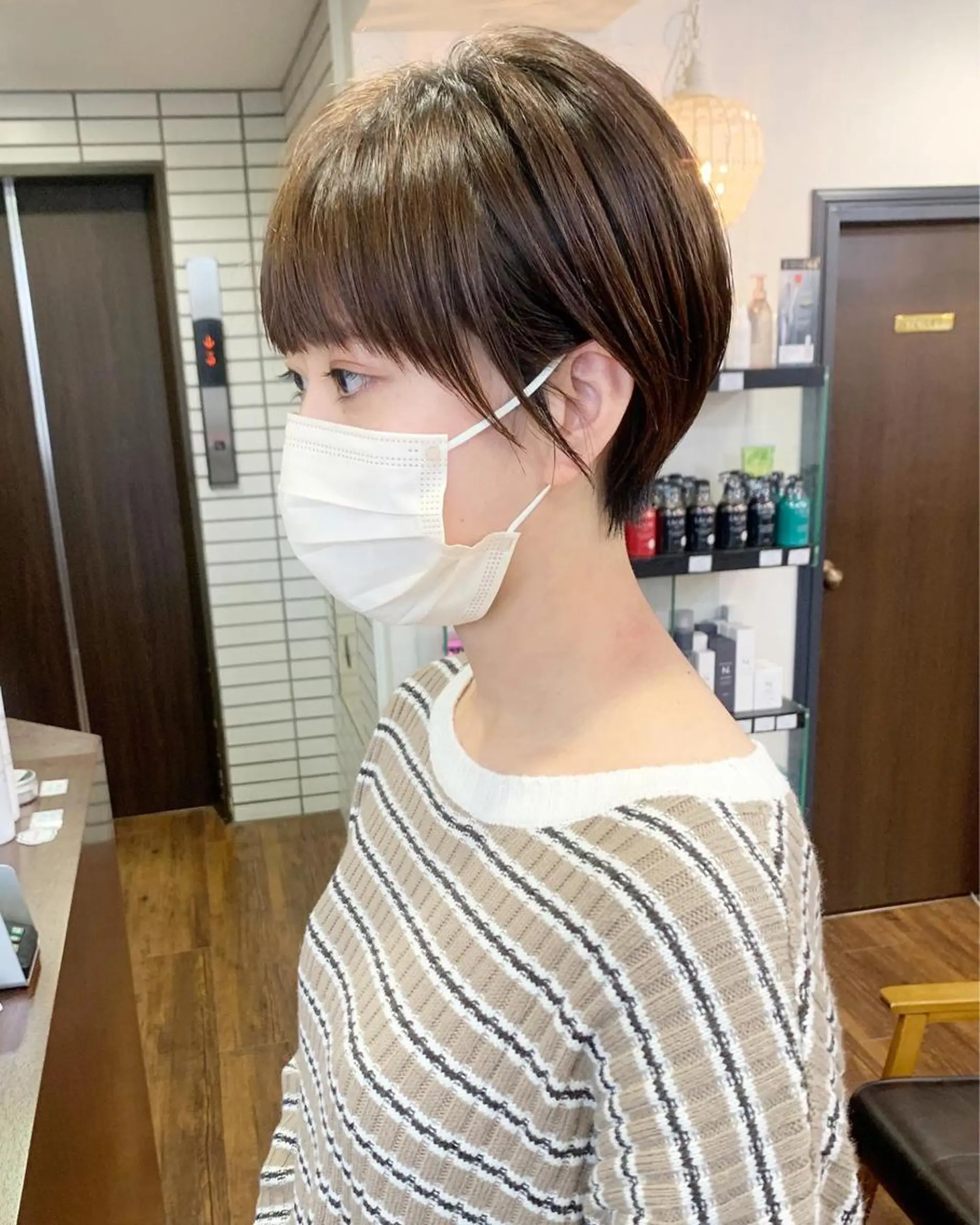 ショート 縮毛矯正/ショート/ レイヤー/畑中正敏のヘアスタイル