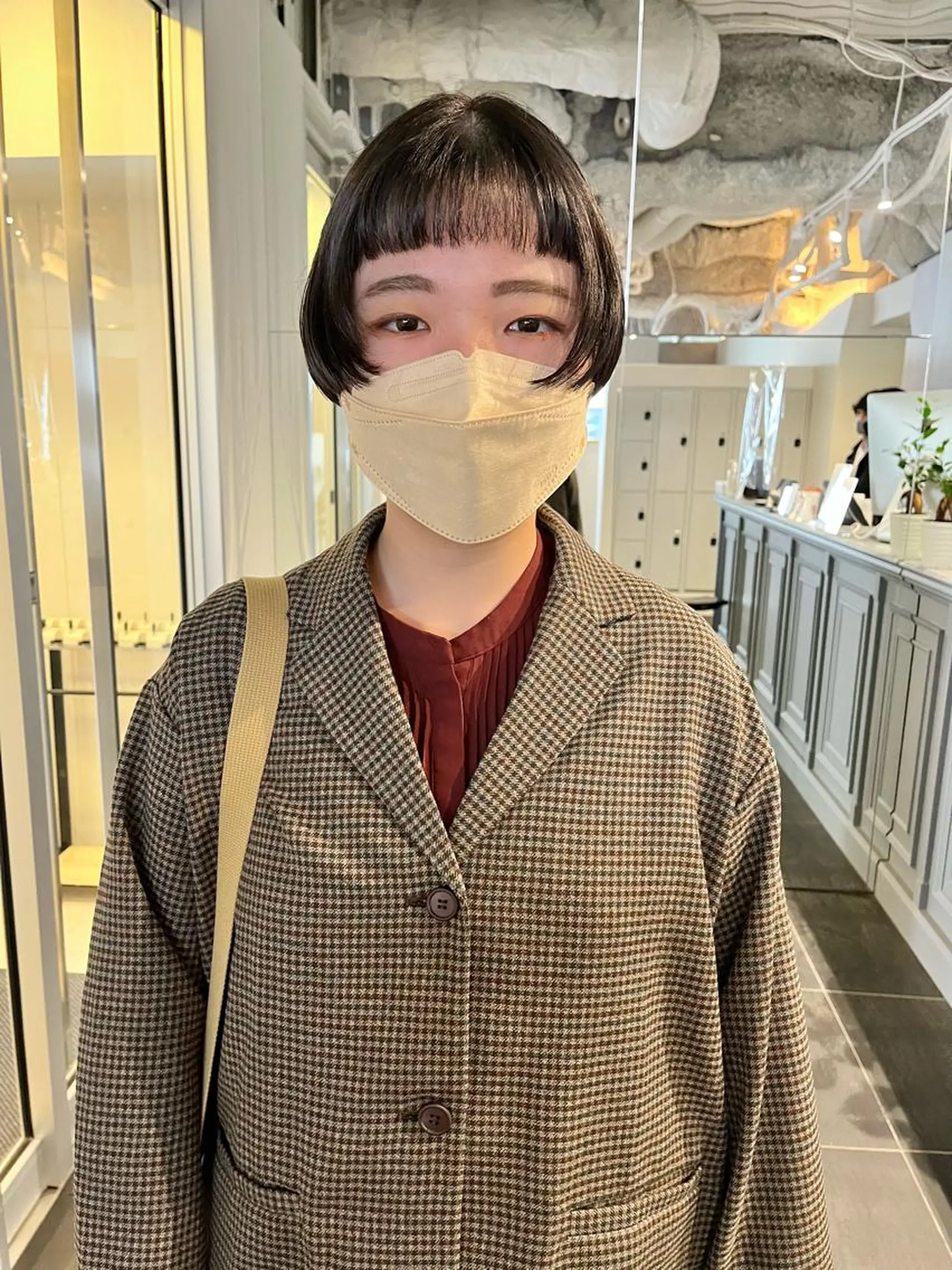 ショート ショートボブ ハンサムショート ボブ オン眉 ショートヘア カット ショート/パーマ/ カラー/FUKOのヘアスタイル