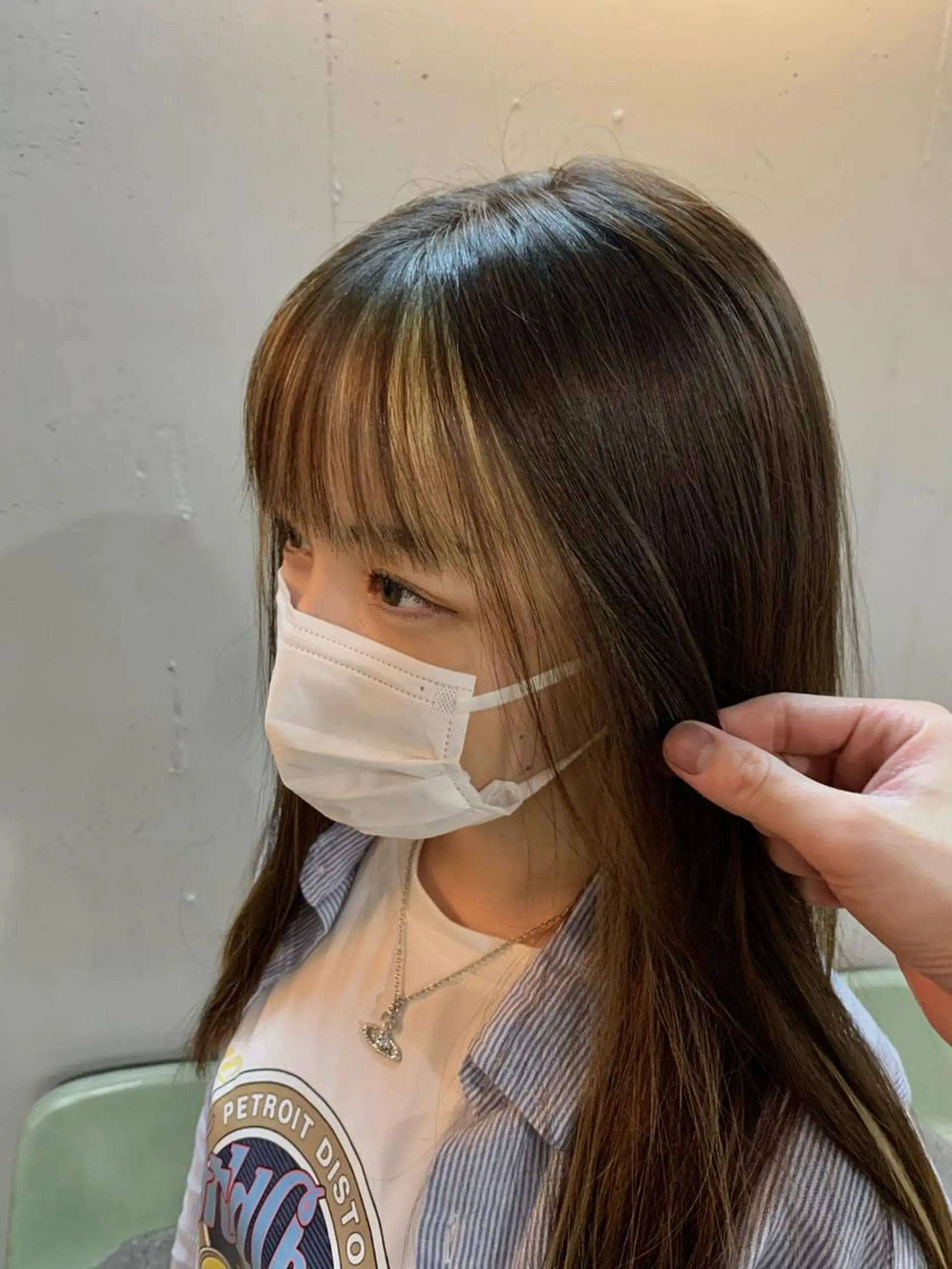 ミディアム カラー ミディアムパーマ ミストバング ダブルカラー  フェイスフレーミング グラデーションカラー ヘアカラー トリートメント 似合わせ×美髪改善✨ Yutoのヘアスタイル