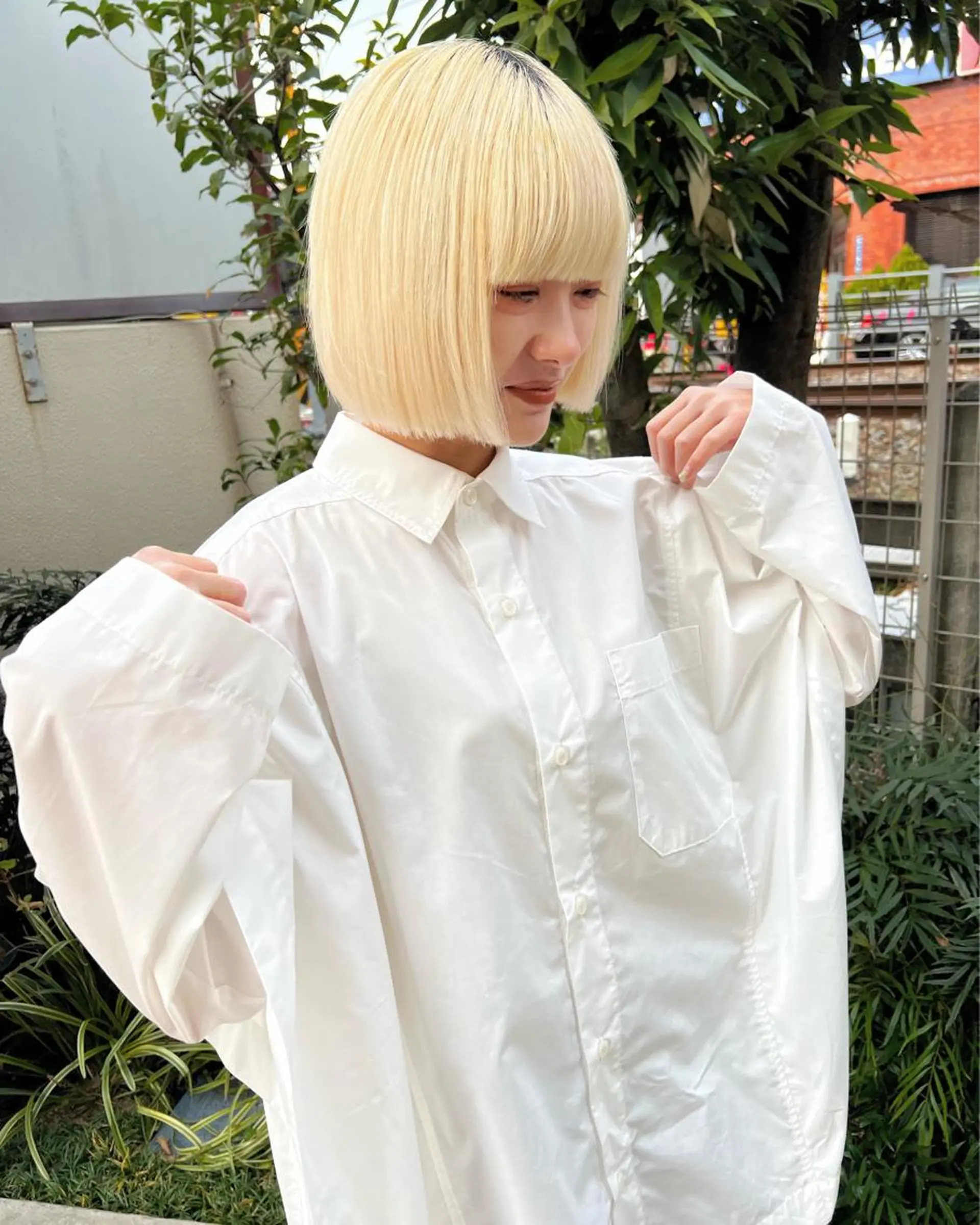 ショート カラー 菅原リキヤ くびれレイヤーヘアのヘアスタイル