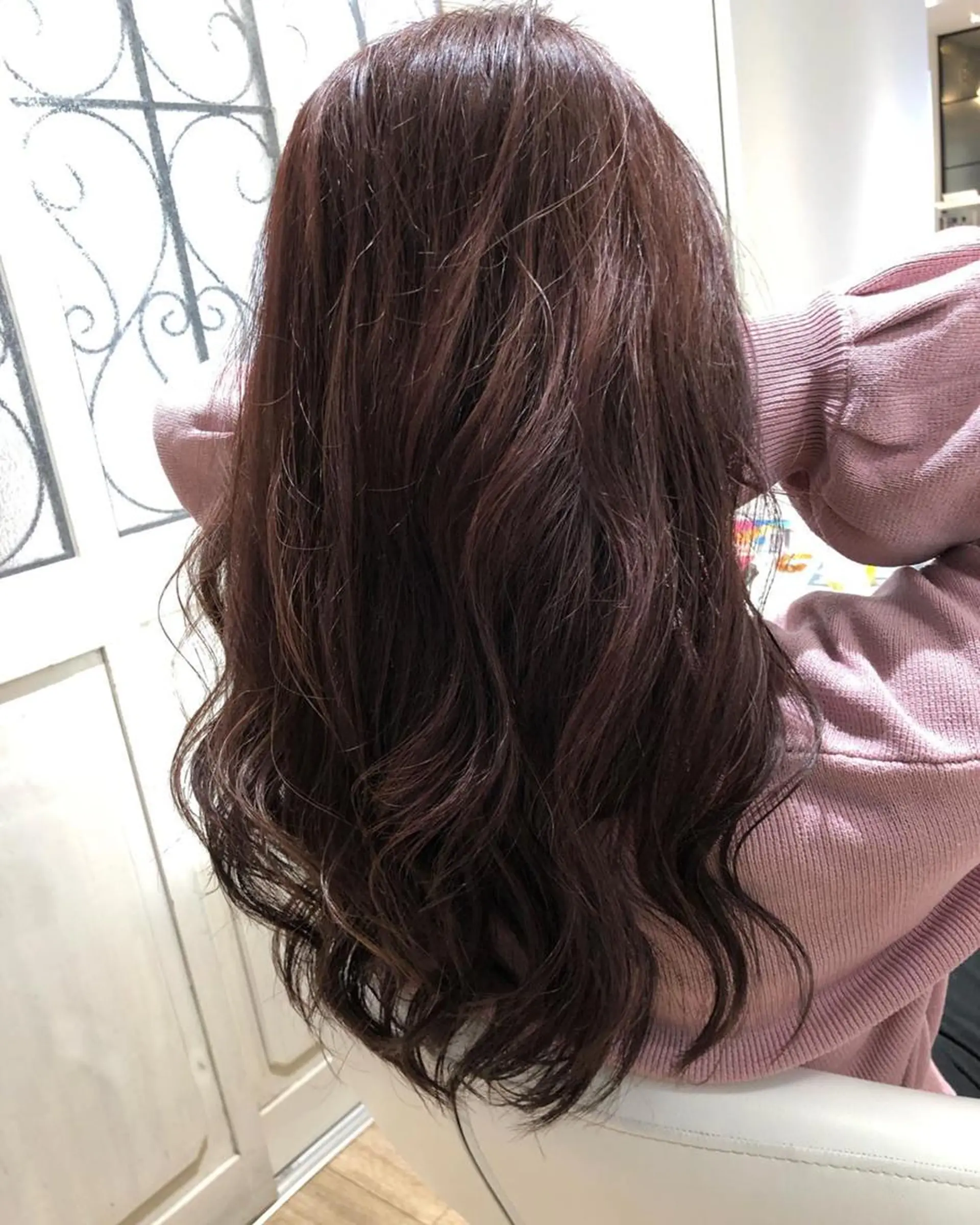 ミディアム カラー 伸ばしかけ -5歳大人ﾊｲﾗｲﾄ ✨津嘉山のヘアスタイル