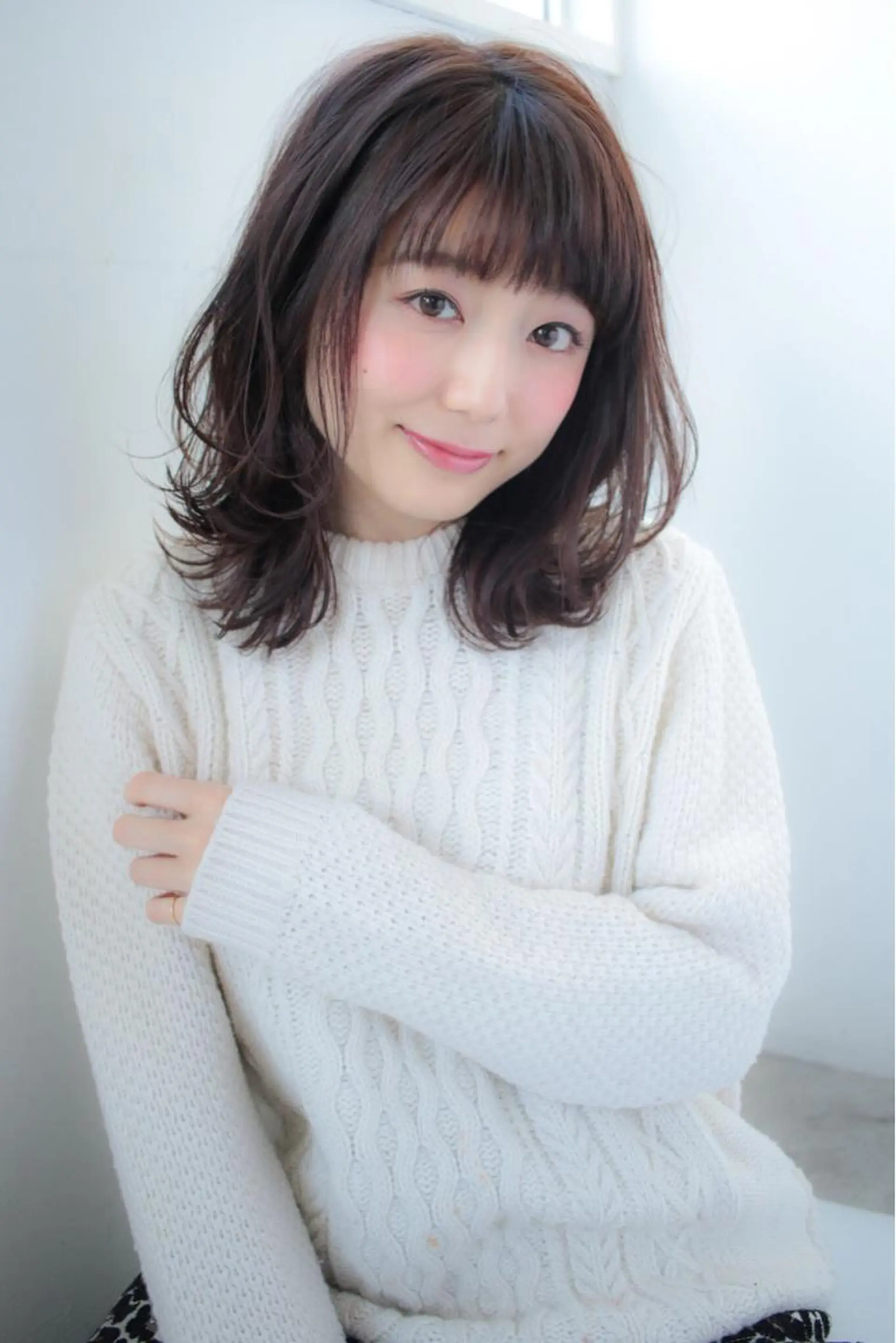 ミディアム 髪質改善縮毛矯正✨ ナリタユウヤのヘアスタイル