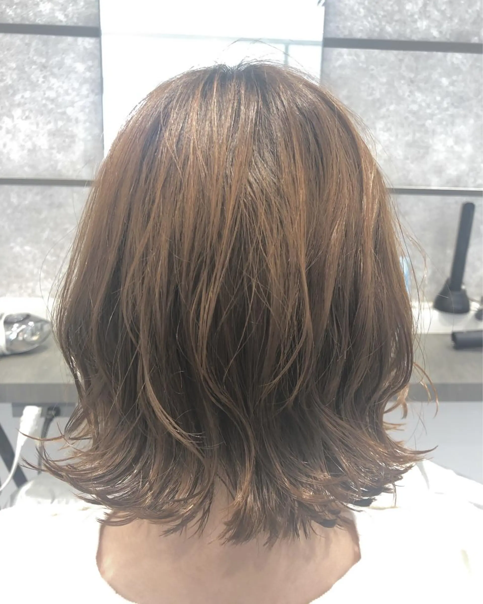 ミディアム カット ヘアカラー パーマ トリートメント MignonS 仙幸 大輔のヘアスタイル