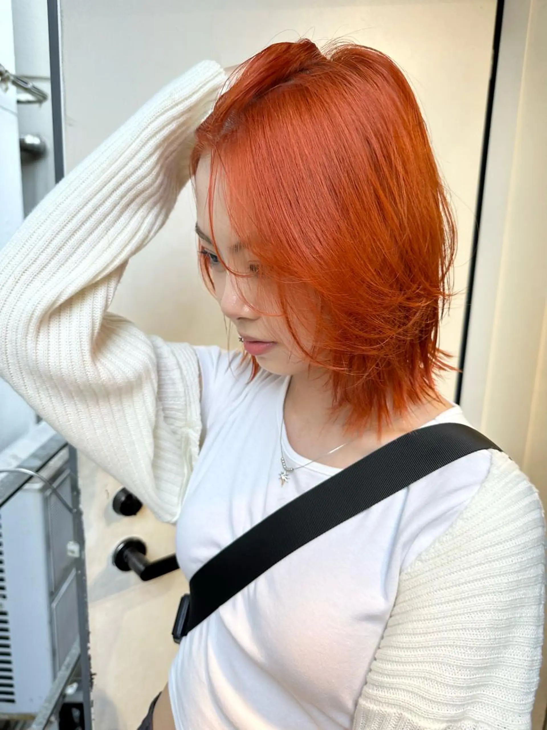 ミディアム カラー ヘアカラー トリートメント レイヤーカット/艶髪 ✨💭KIRARIのヘアスタイル