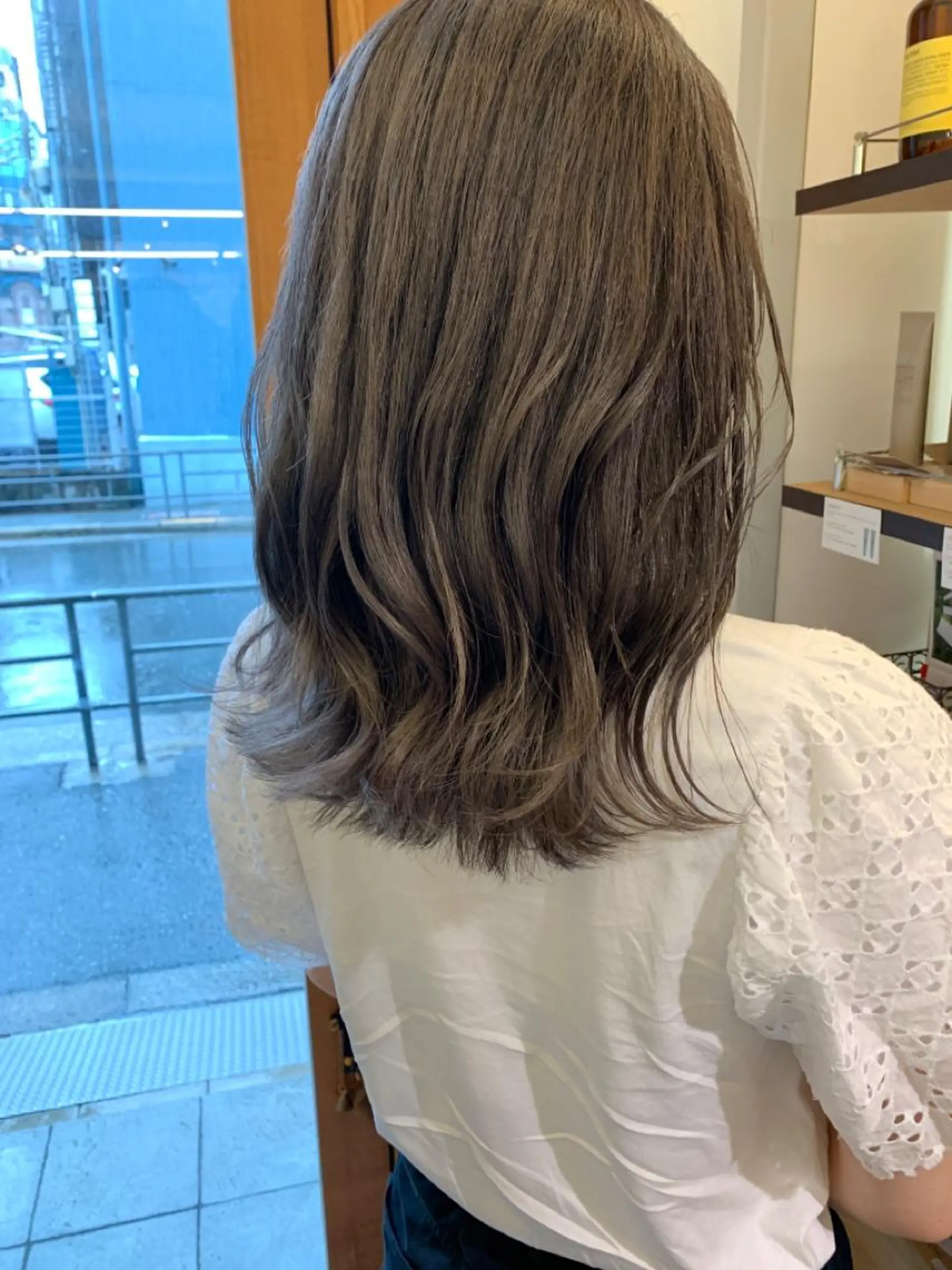 セミロング 艶髪color💎髪 質改善ストレート大吉のヘアスタイル