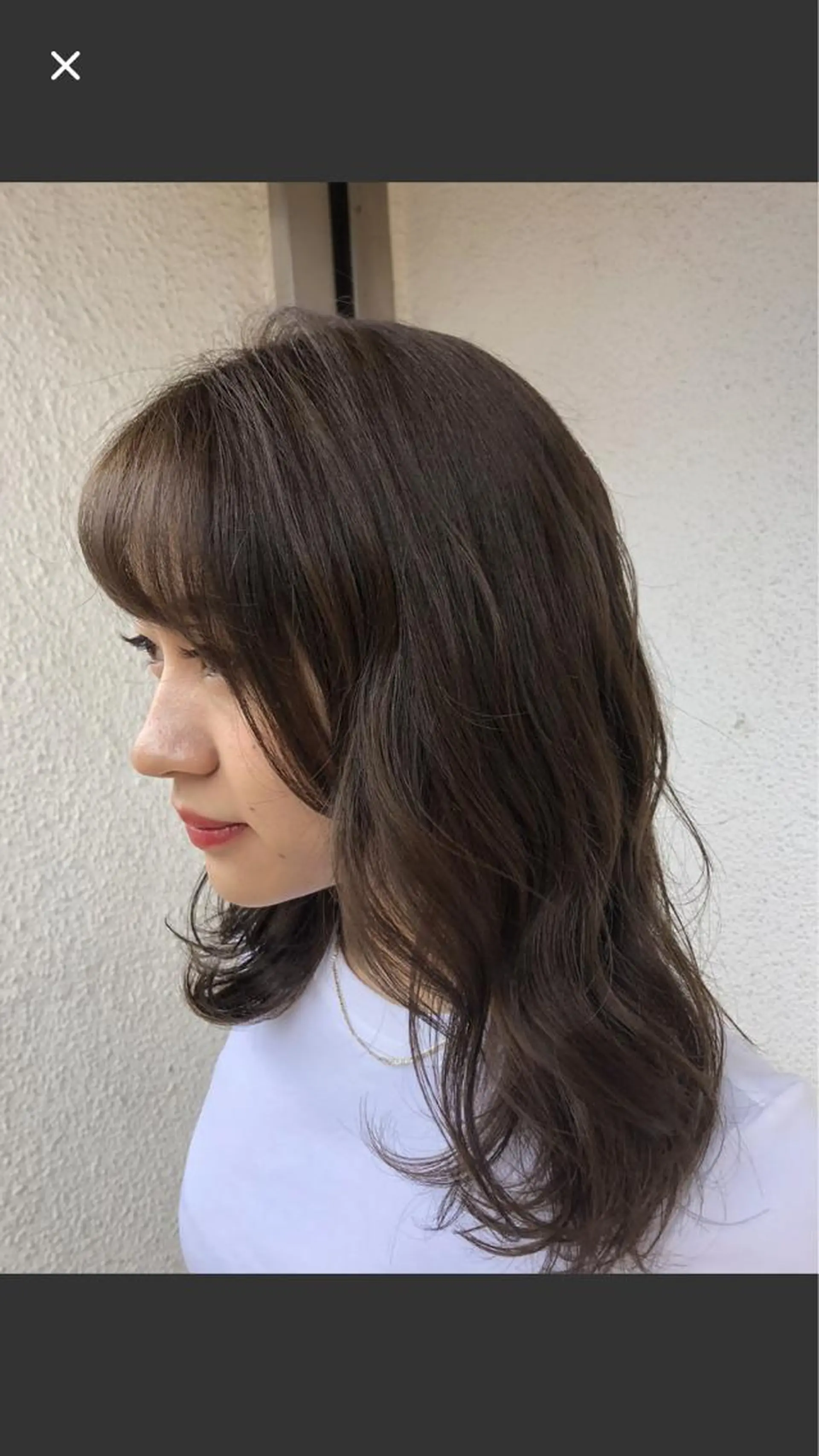 ミディアム カット ヘアカラー トリートメント ヘッドスパ putri店長 和田鈴采のヘアスタイル