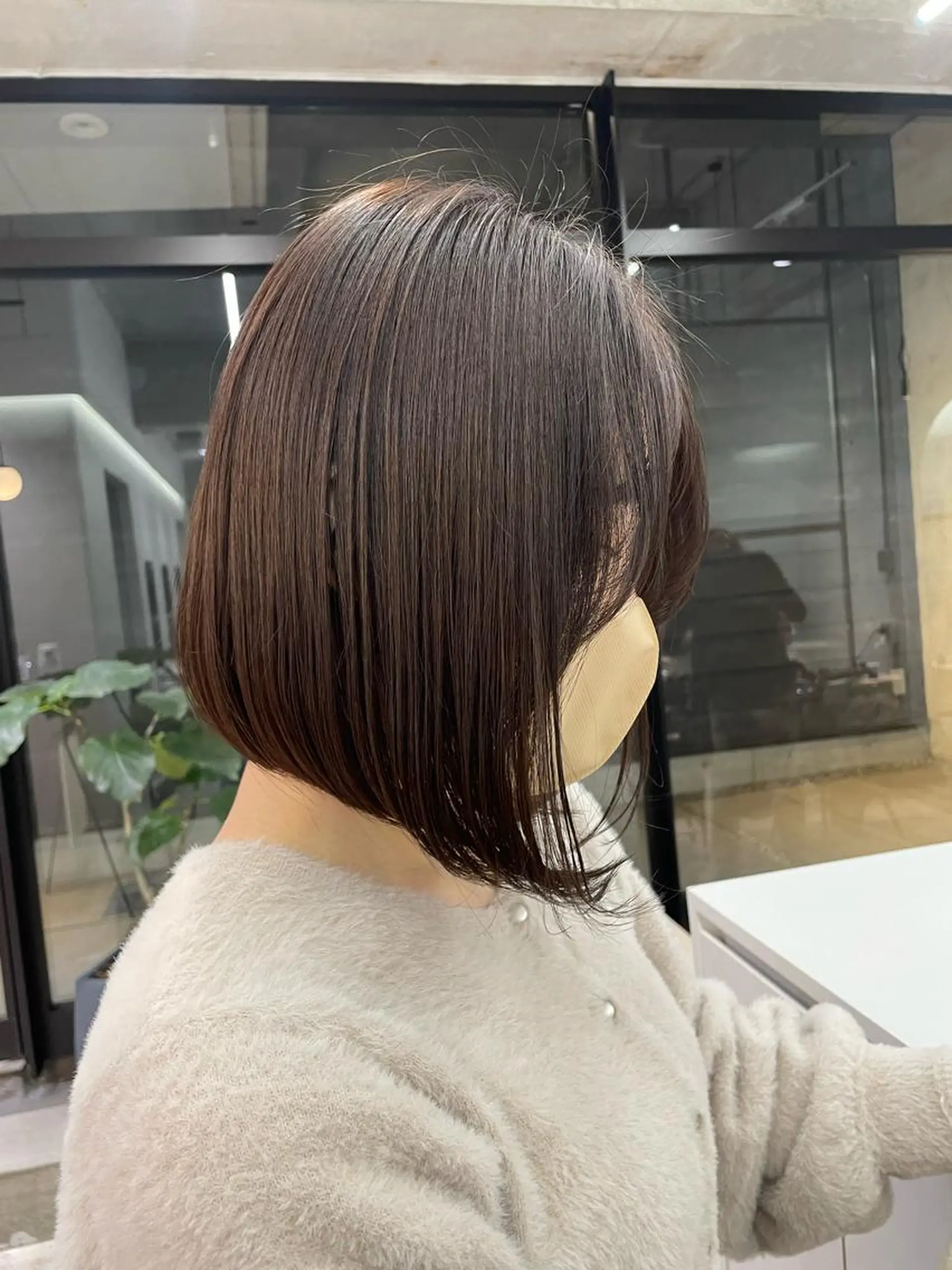 ショート カラー ボブ 髪質改善 トリートメント パーソナルカラー 藤本夢のヘアスタイル