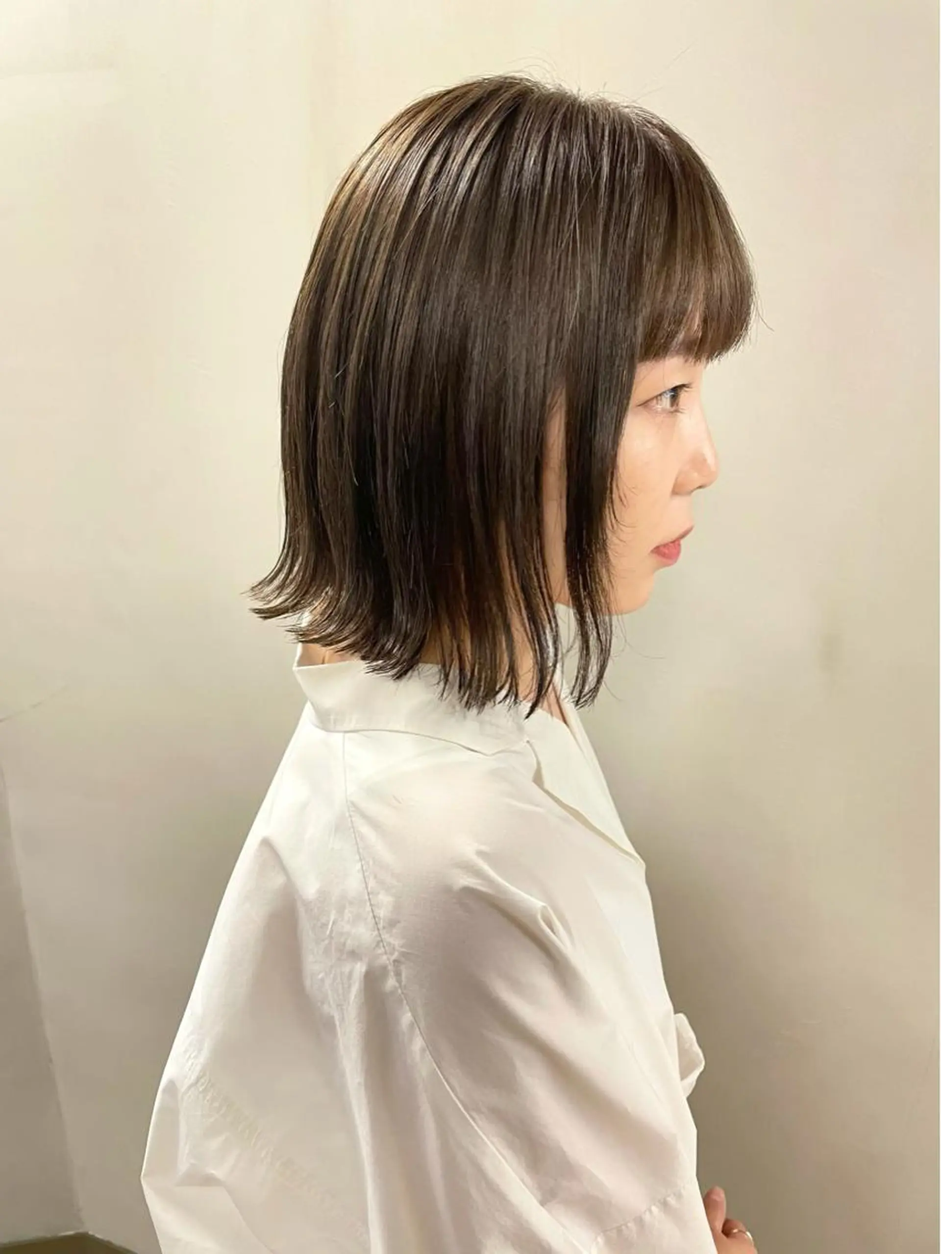 ミディアム カラー パーマ ヘアアレンジ メンズ キッズ ネイル マツエク・マツパ メンズブリーチ ブリーチ ブリーチなしカラー カット ヘアカラー トリートメント tatsumi/ボブ ウルフ/レイヤーのヘアスタイル