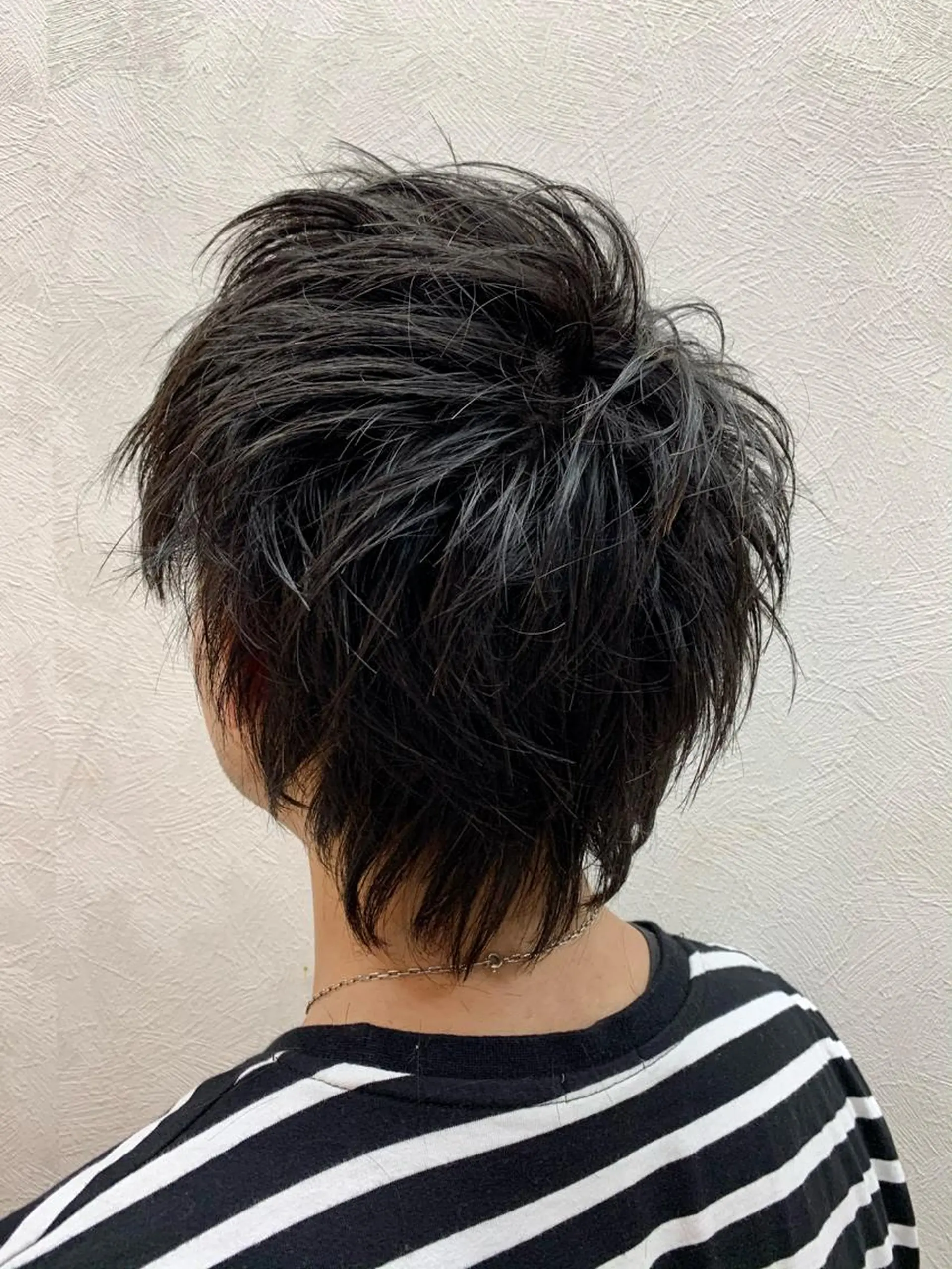 ショート メンズ メンズウルフカット ウルフカット カット 加藤（旧姓　今竹） 遥花のヘアスタイル