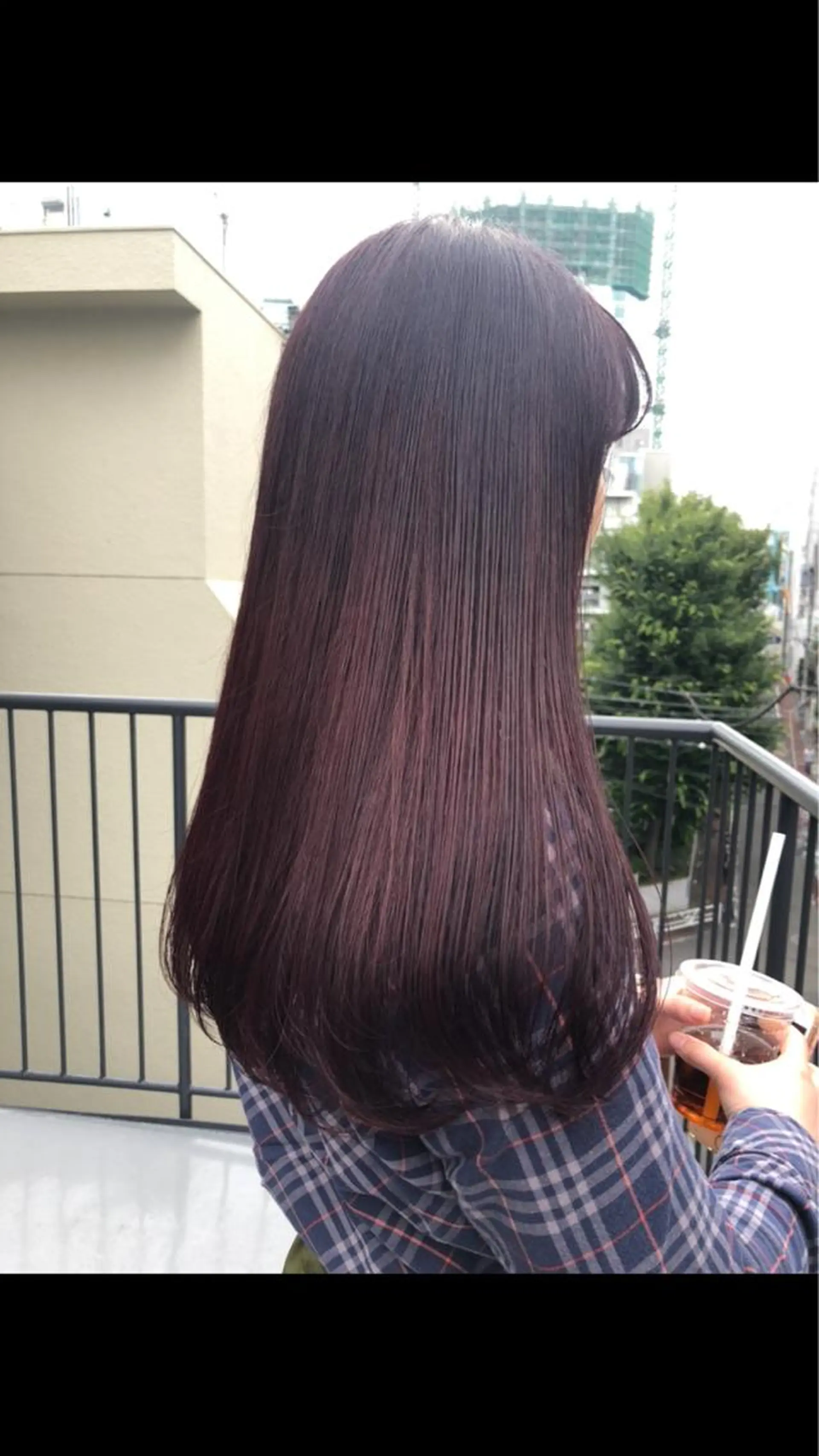 ロング カラー ボルドーカラー MIYU💋💖 〈XENA渋谷本店〉のヘアスタイル