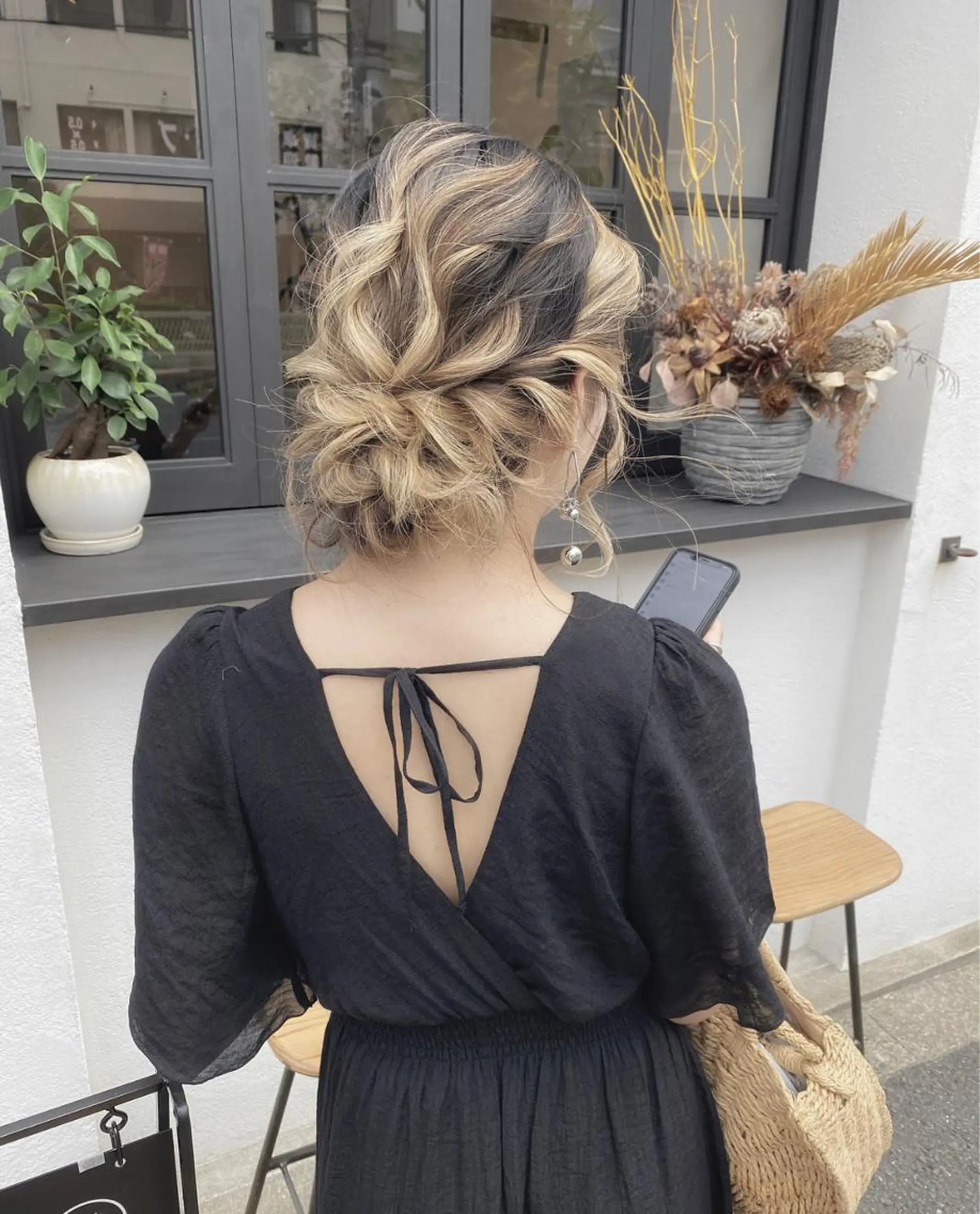 ミディアム カラー パーマ ヘアアレンジ メンズ キッズ ネイル マツエク・マツパ ハイライト、レイヤー カット/西梅田/中西のヘアスタイル