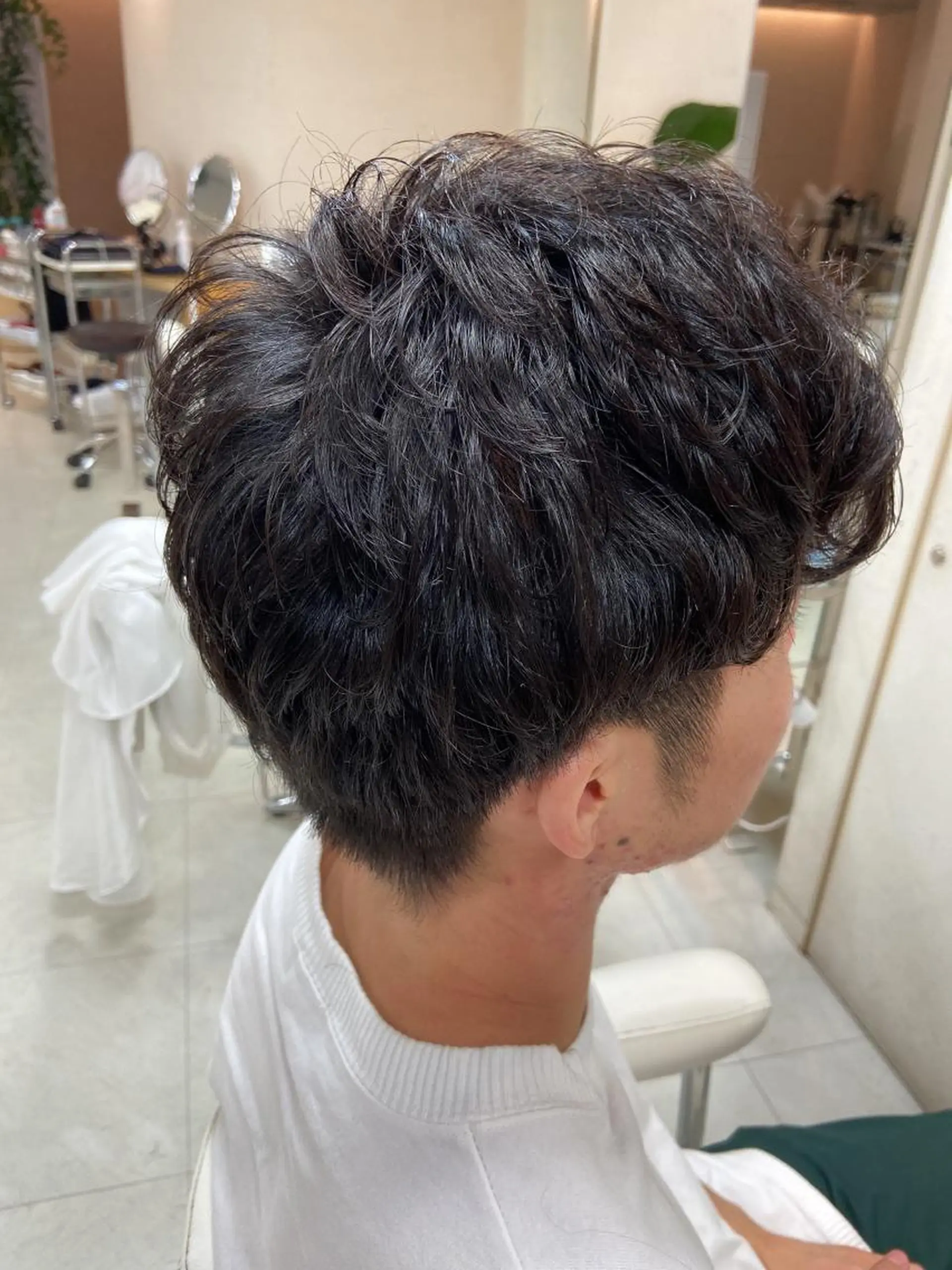 パーマ メンズ メンズパーマ カット パーマ 菊地 美憂のヘアスタイル