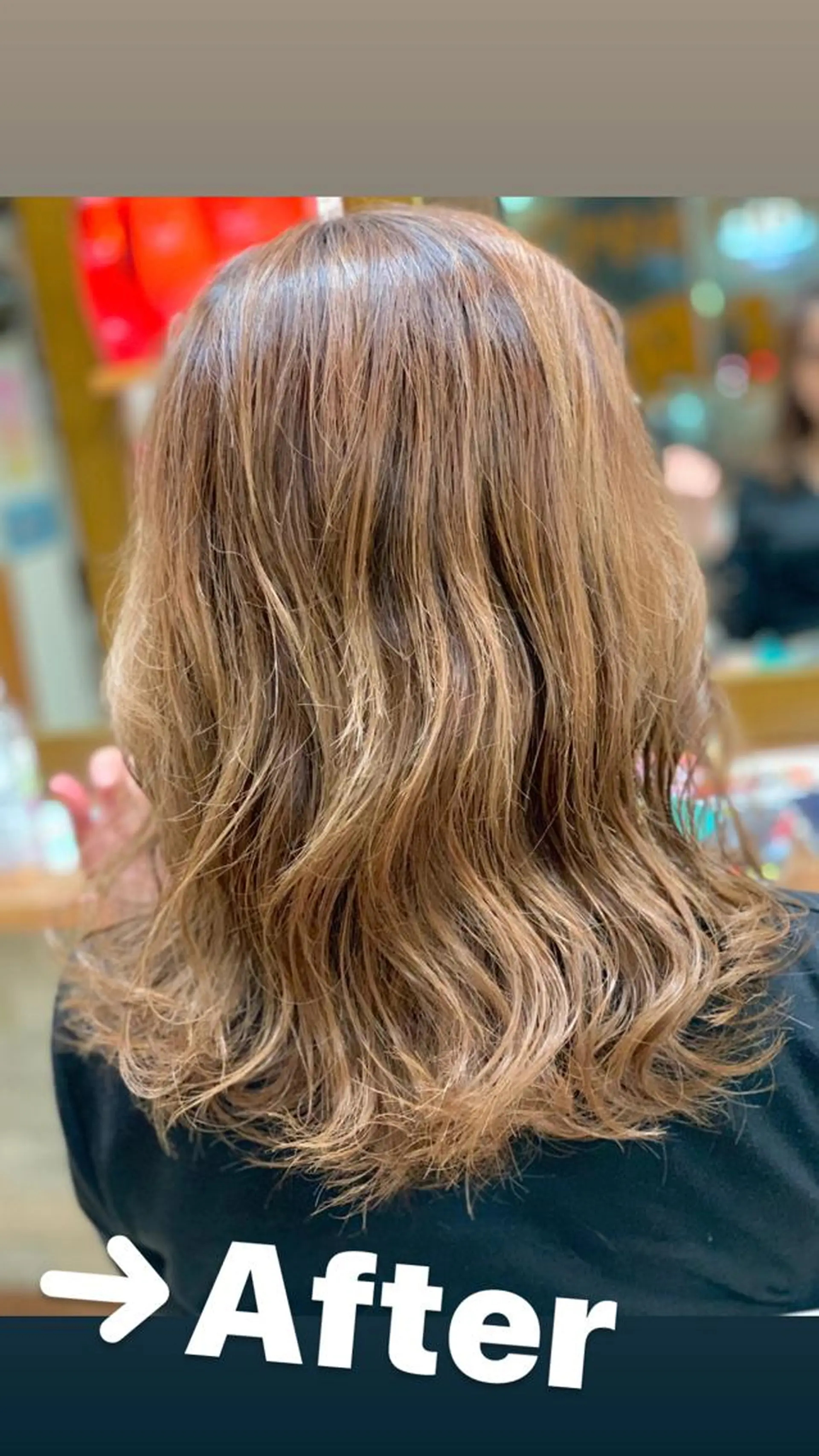 ミディアム カラー パーマ ヘアアレンジ LOPEZ LAB所属・🦁LOPEZLAB /RUNA🌙のヘアスタイル