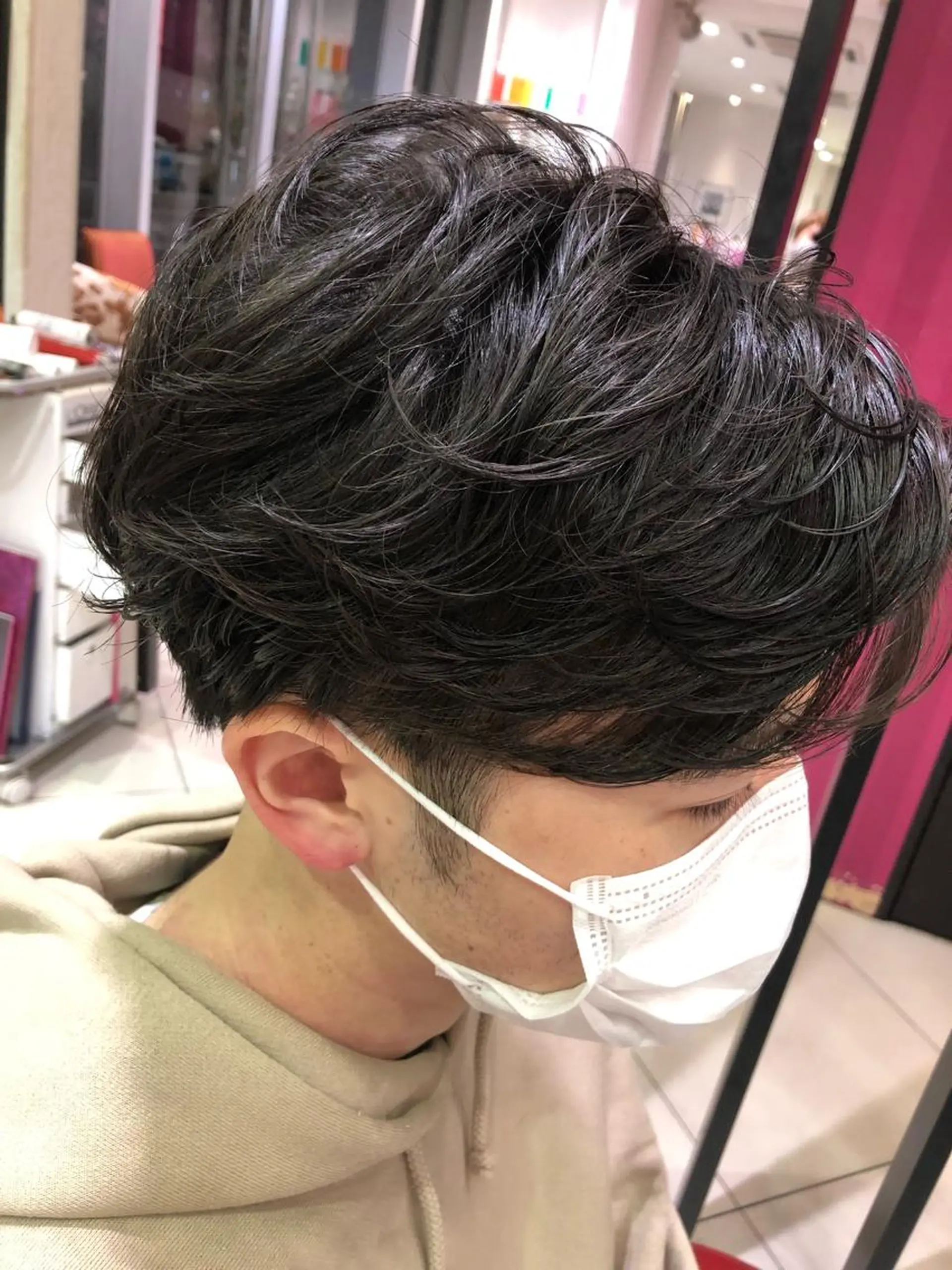 ショート パーマ メンズ 🍀富久 永梨🧸のヘアスタイル