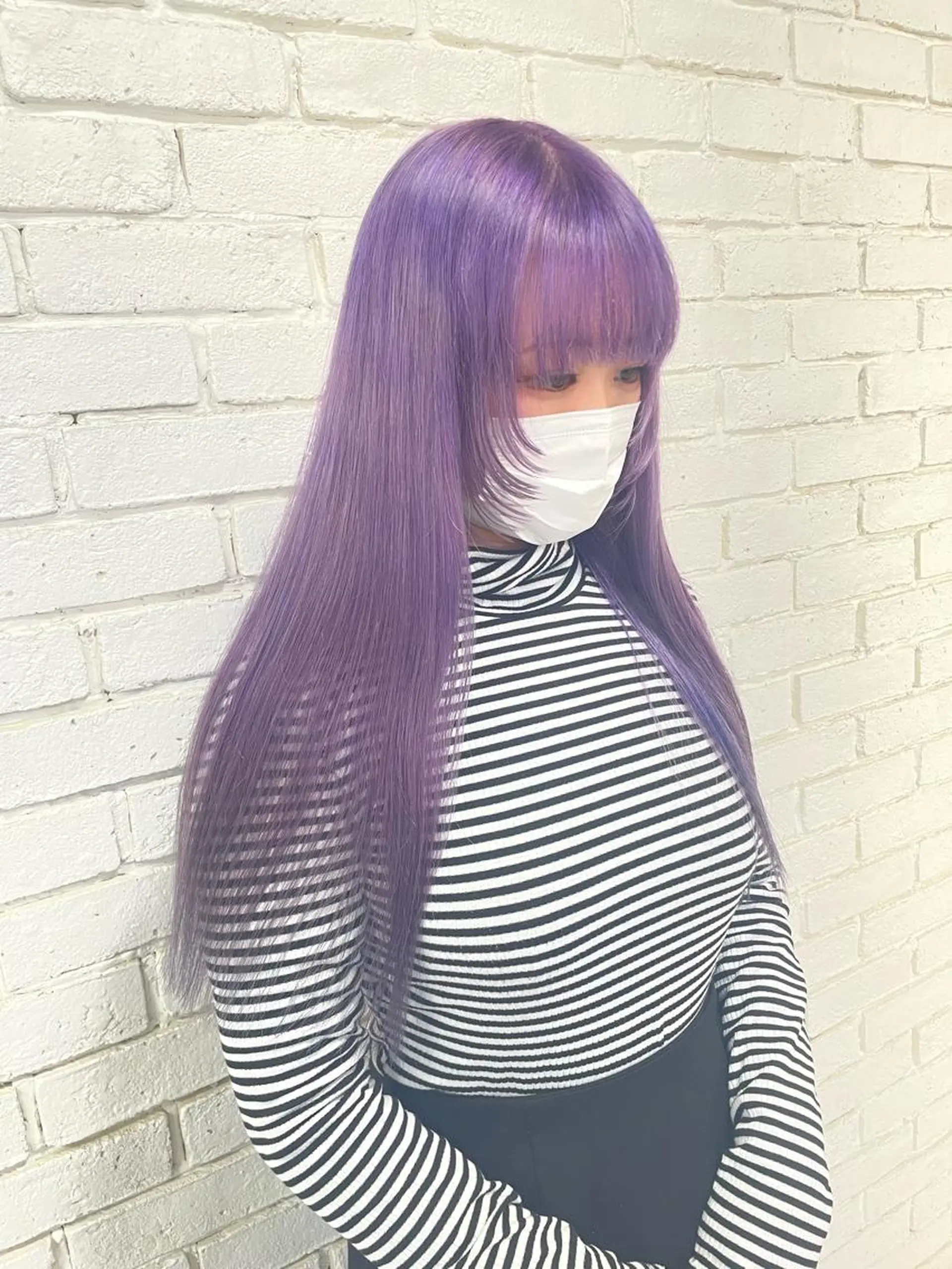 ロング カラー 艶ハイトーン👑♡ NATSUKIのヘアスタイル