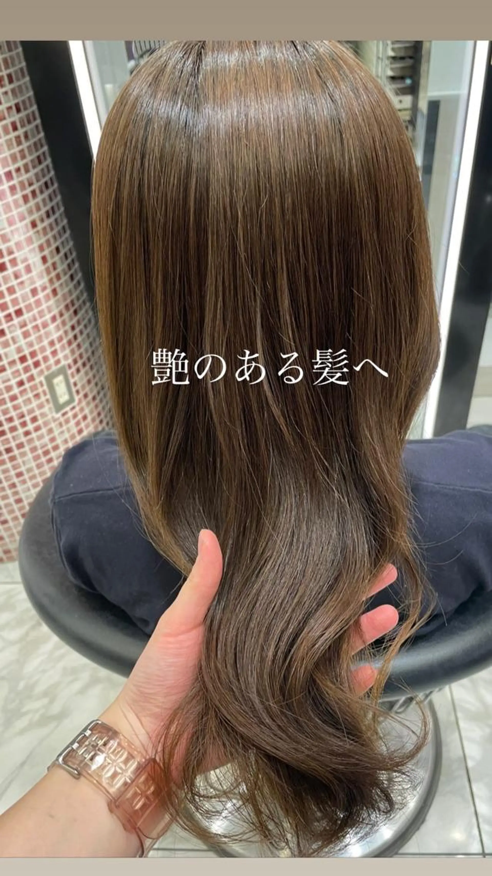 ロング 韓国風パーマ/ヘア セット/店長みづきのヘアスタイル