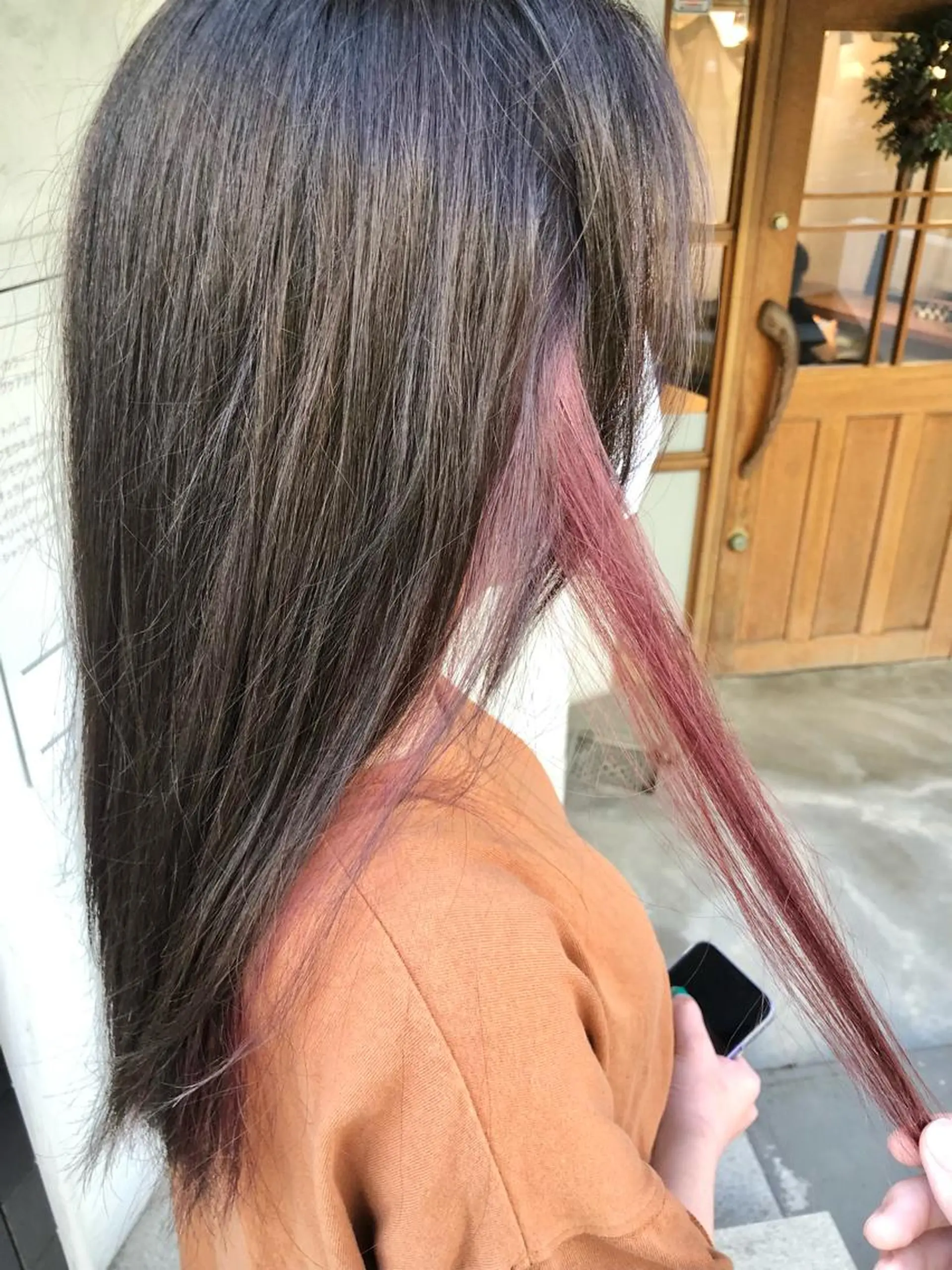 カラー ピンクカラー ヘアカラー FUJINO RYOのヘアスタイル