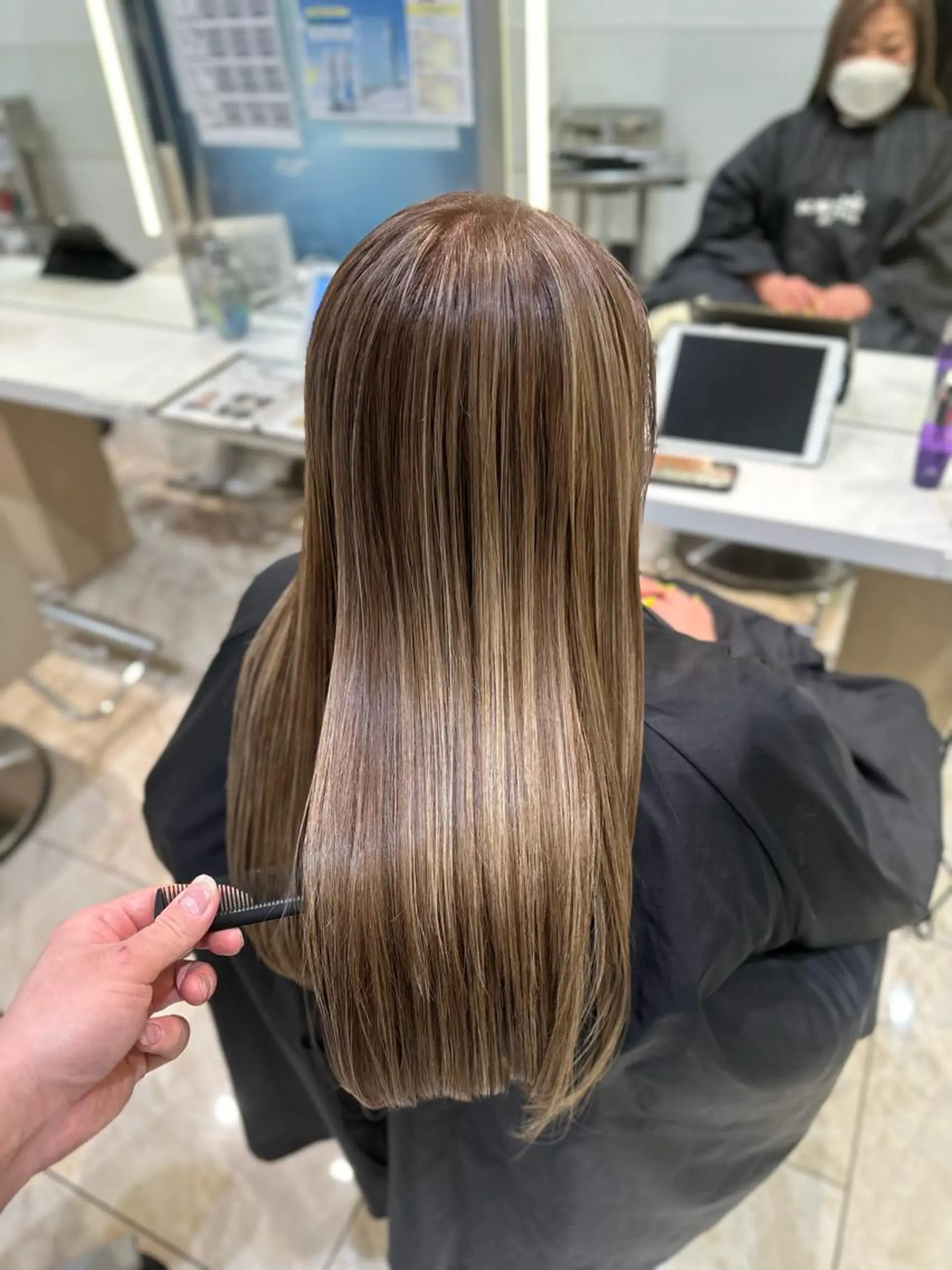 ロング カラー ハイライトカラー ハイライト ケンジアネッタ Men'sのヘアスタイル