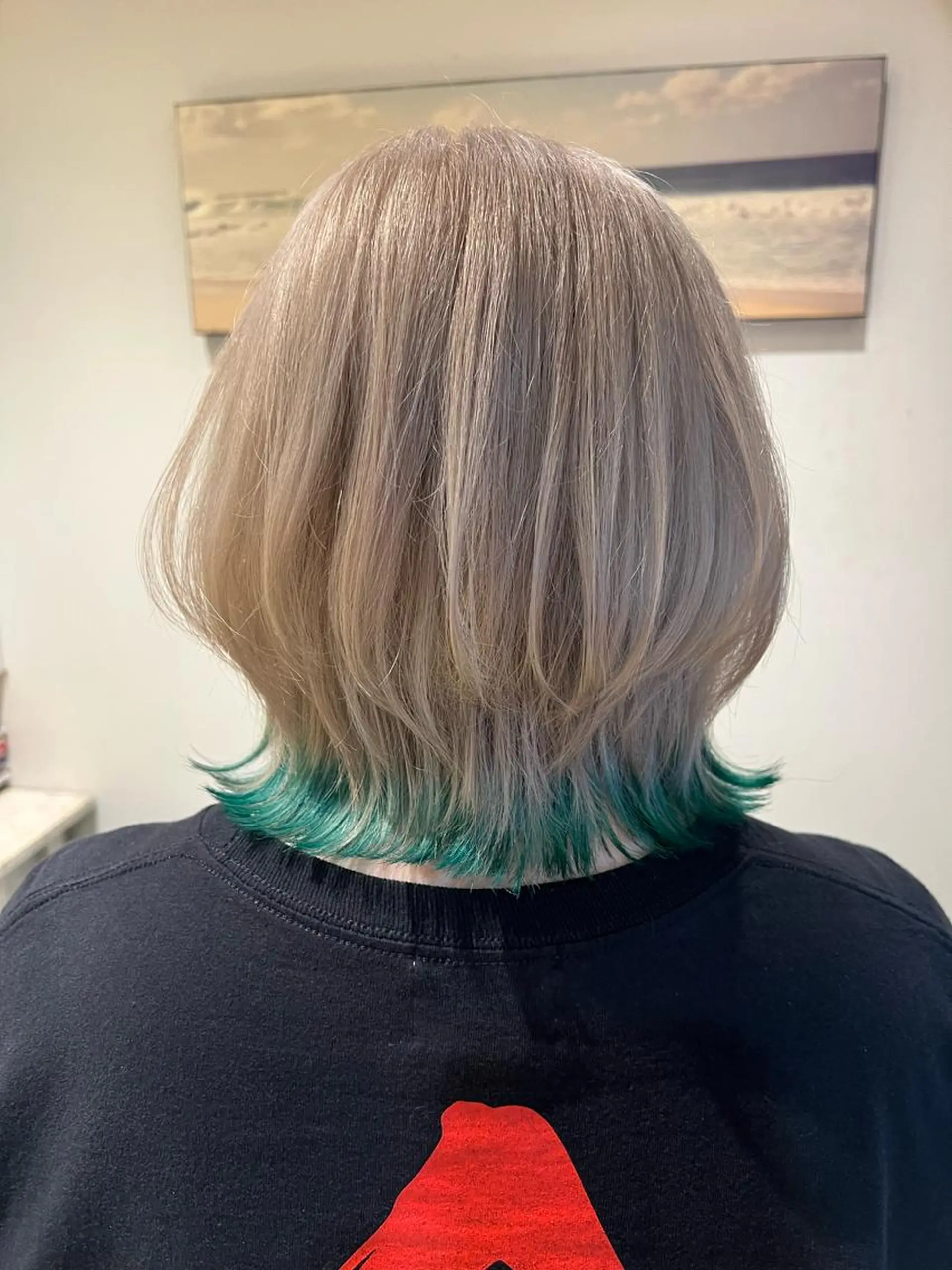 ミディアム カラー ヘアカラー トリートメント 渋谷ハイトーン/ デザインカラー阿部のヘアスタイル