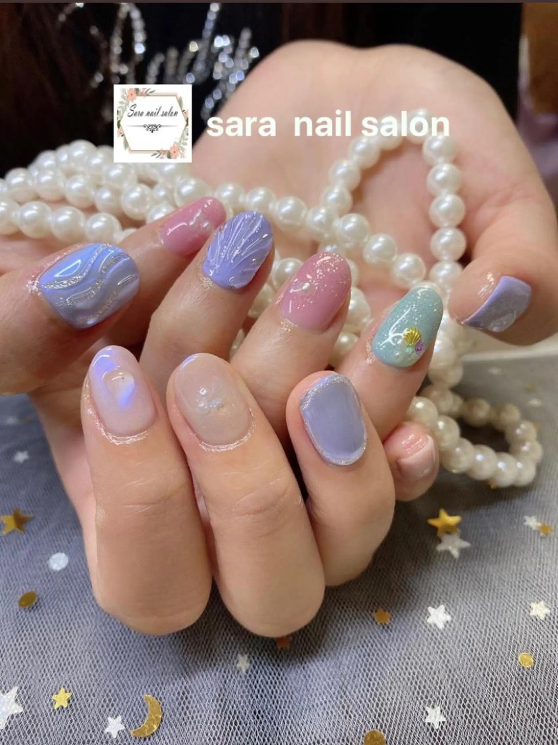 ネイル 持ち込み 小岩 Saraのネイルデザイン