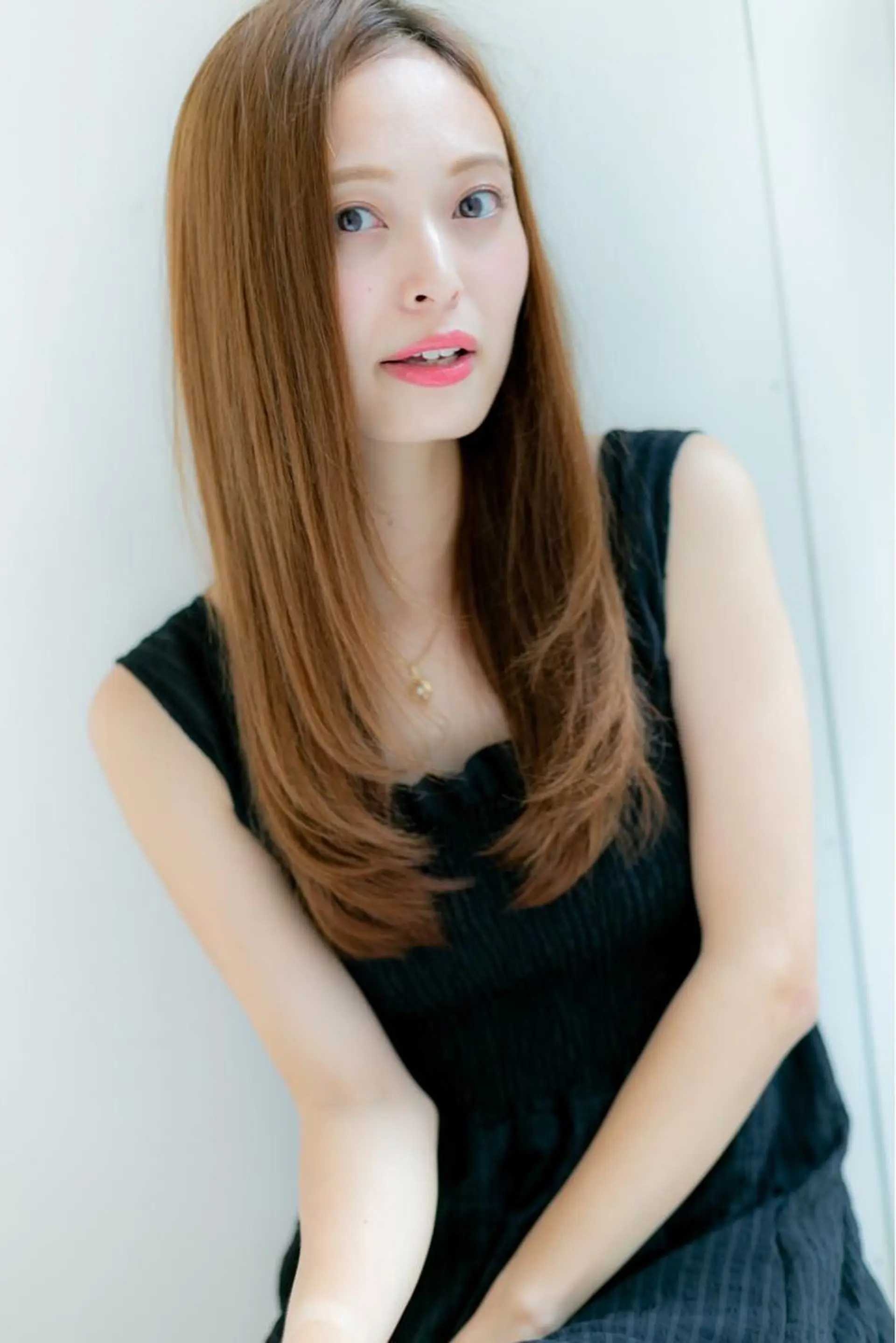 ロング カラー 横浜ブリーチムラ直し ハイトーン/ブリーチのヘアスタイル