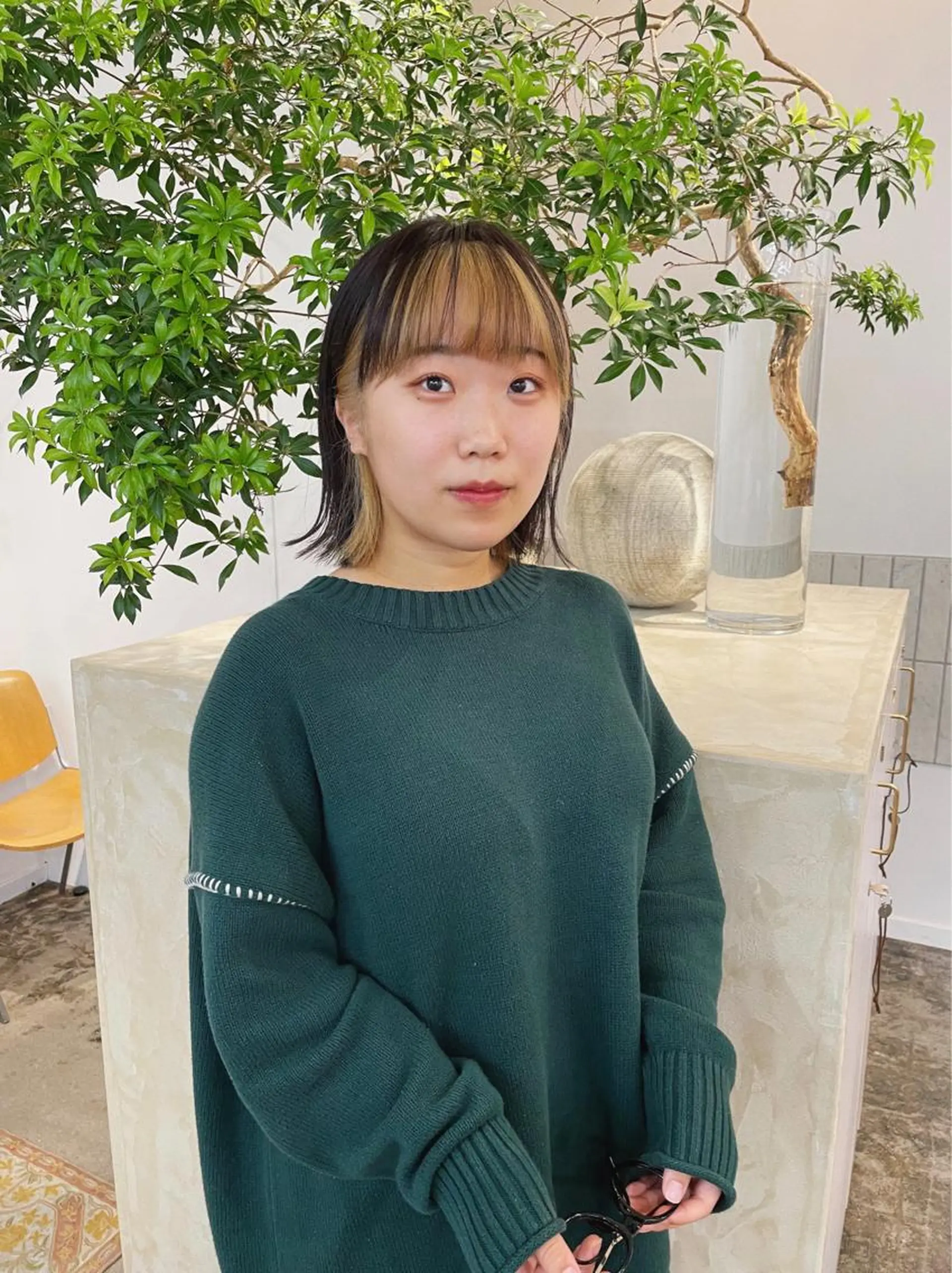 ミディアム カラー カット ヘアカラー スギヤマ ショウゴのヘアスタイル