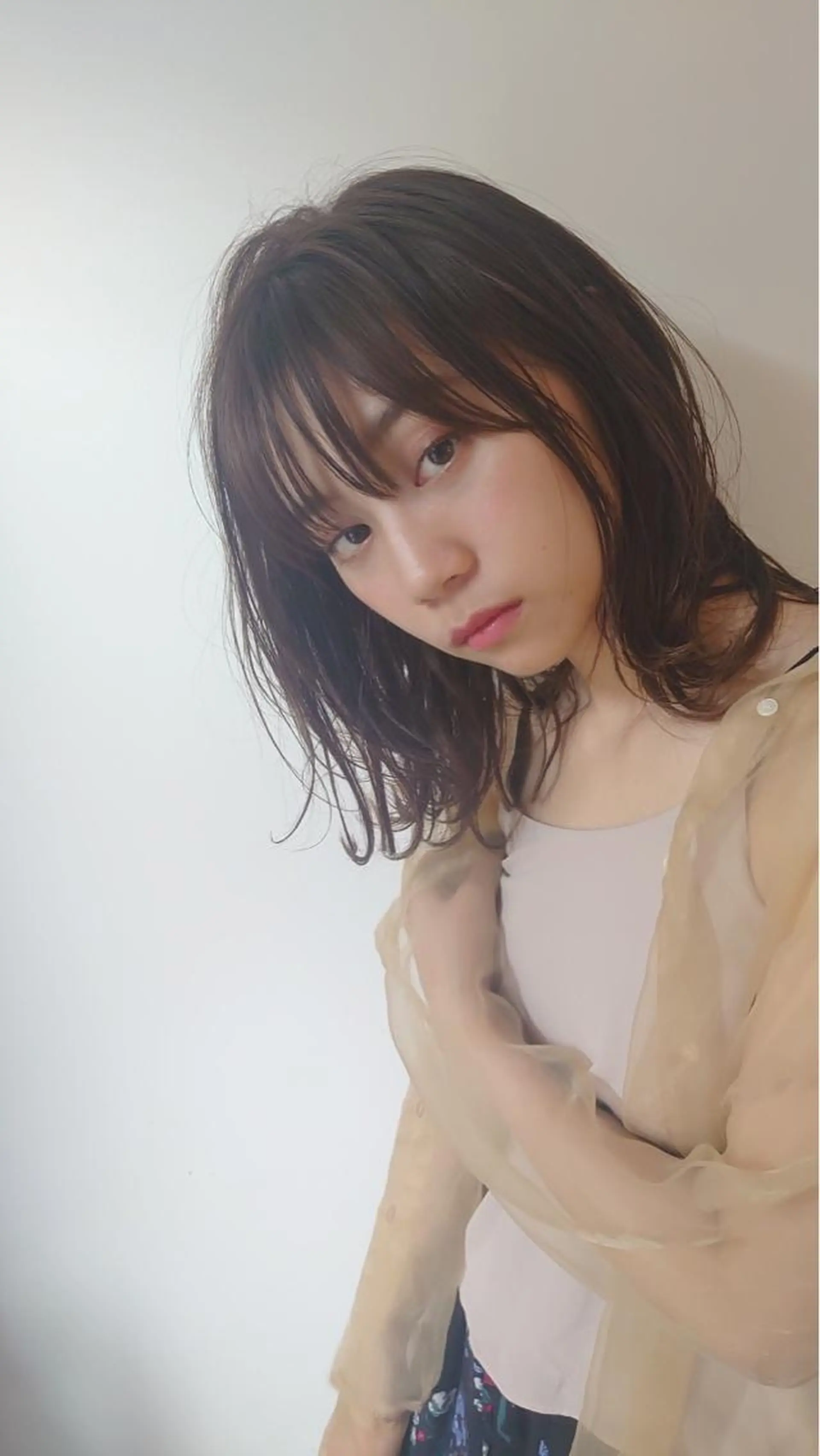 ミディアム カラー 韓国/髪質改善💘 櫻井かれんのヘアスタイル