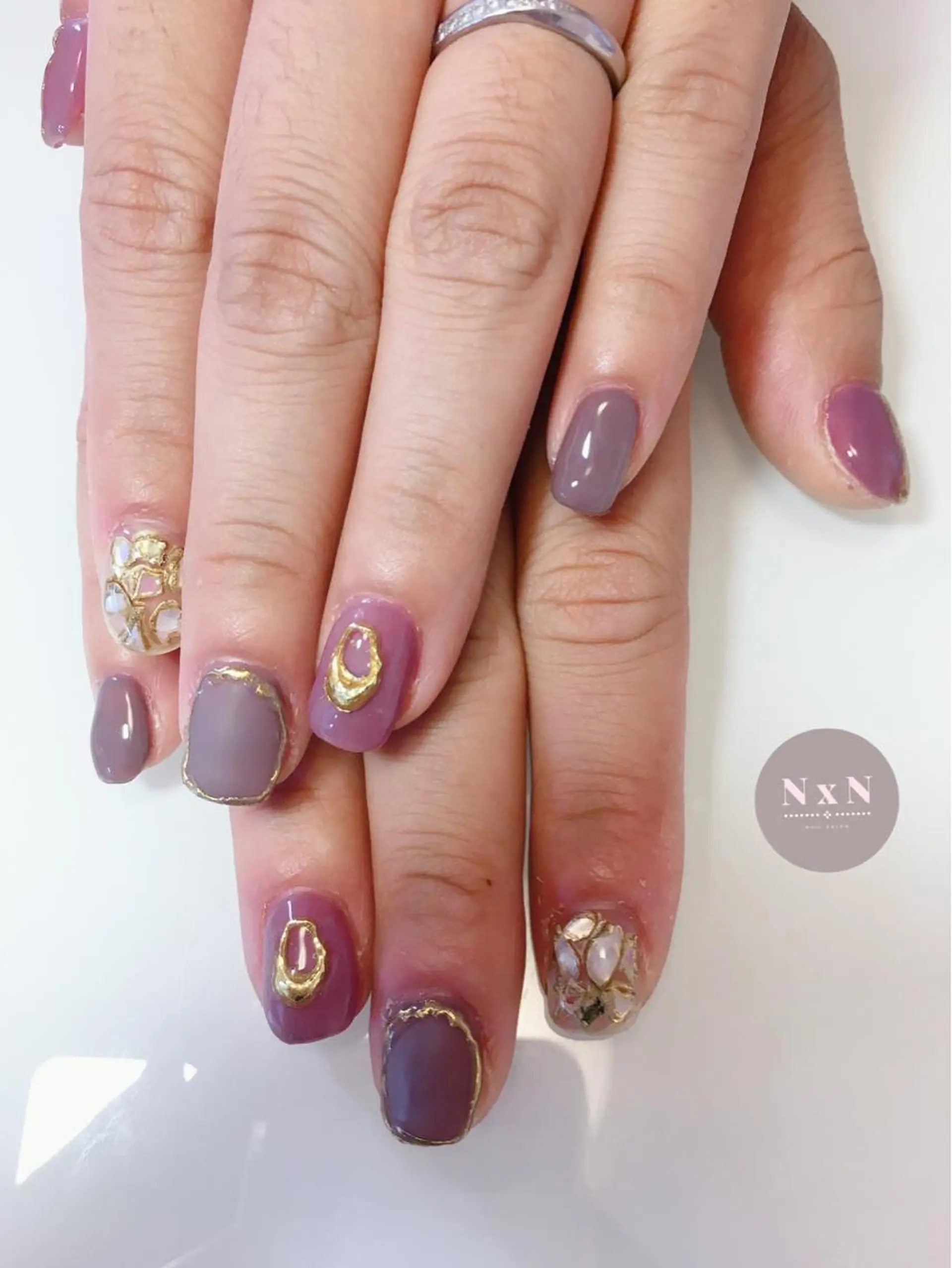 ネイル ジェルネイル ぷっくりネイル nail salon N×Nのネイルデザイン