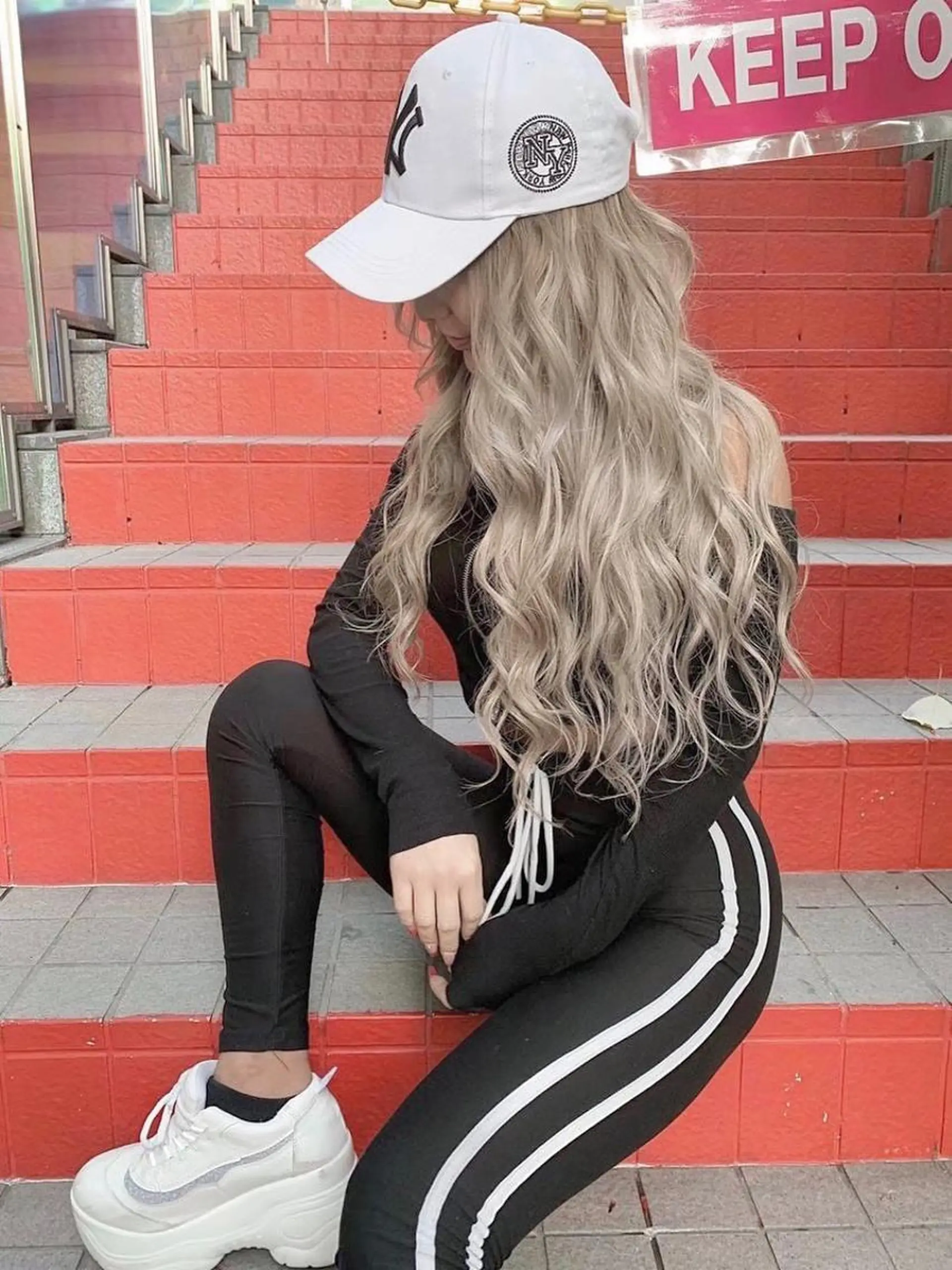 ロング カラー ヘアアレンジ Device ディバイスのヘアスタイル