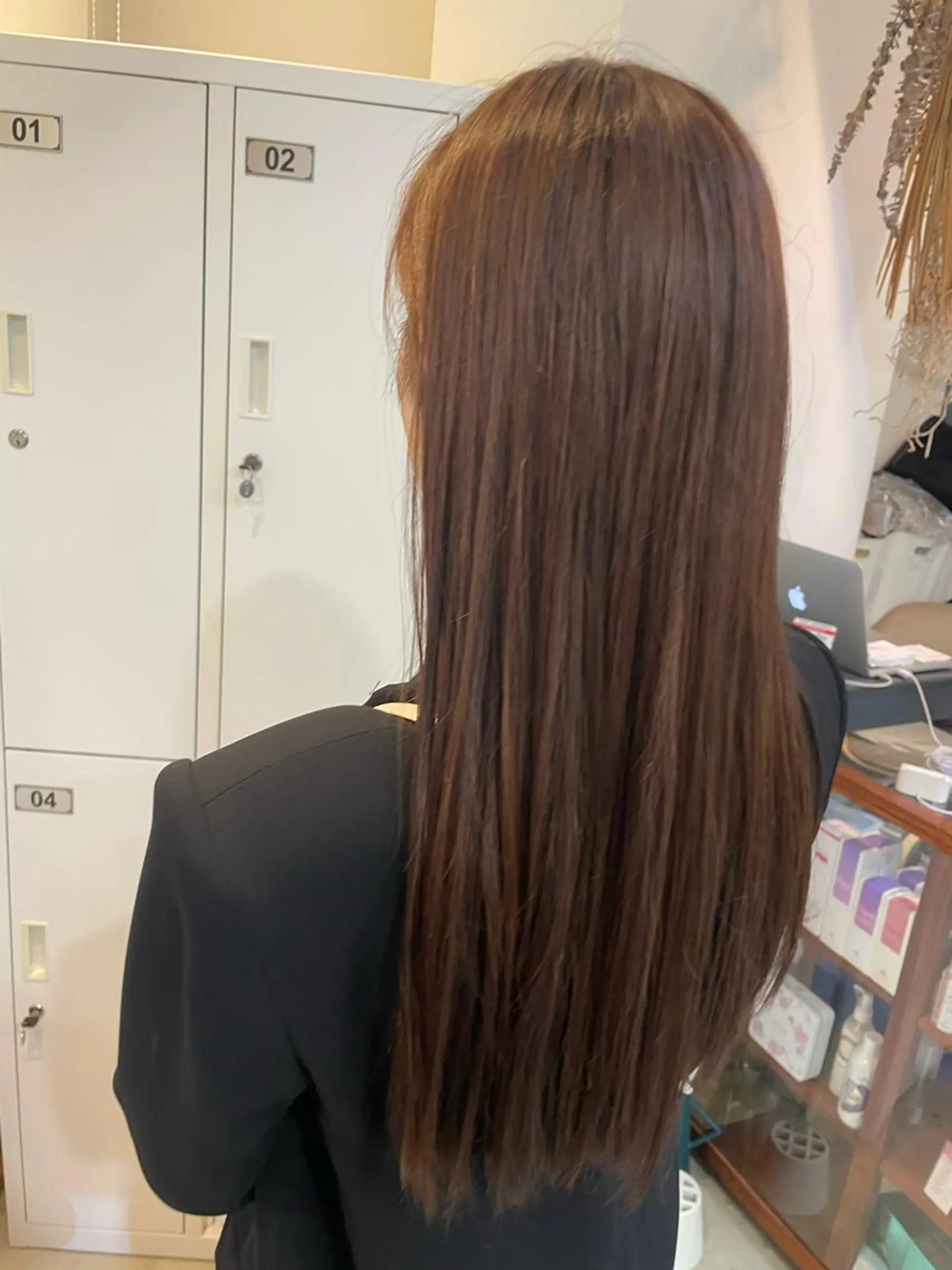ロング カラー ヘアカラー みやした もあのヘアスタイル