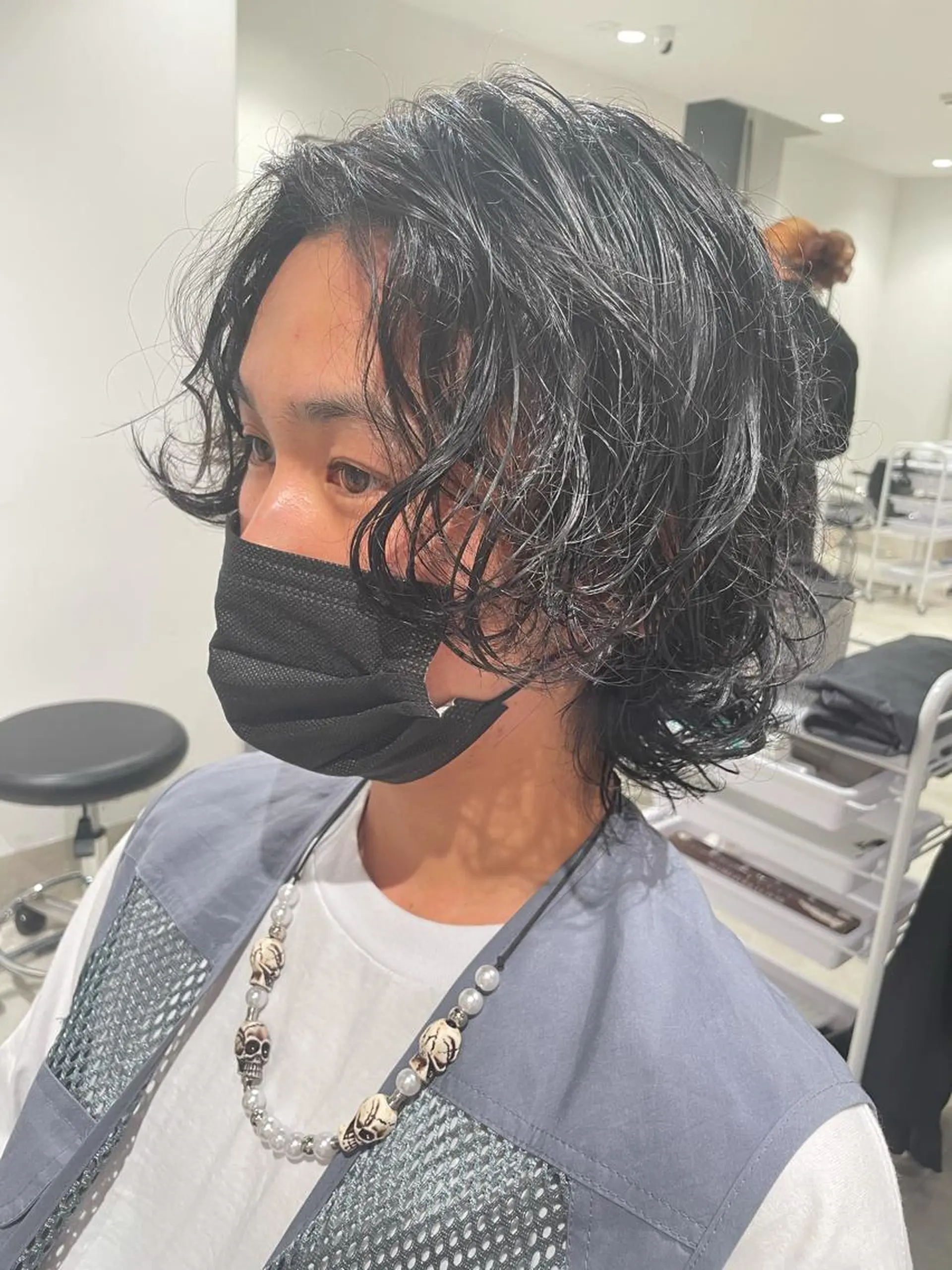 ショート カラー パーマ ヘアアレンジ メンズ パーソナルカラー合わ せたカラー🤍なつみのヘアスタイル