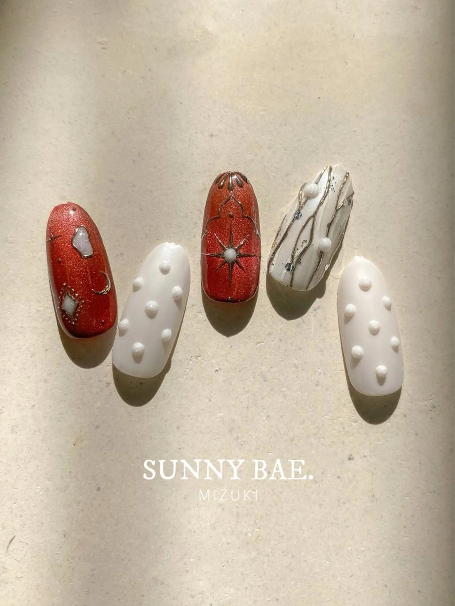 ネイル マグネットネイル 冬ネイル クリスマス SUNNY BAE. 🌼MIZUKIのネイルデザイン