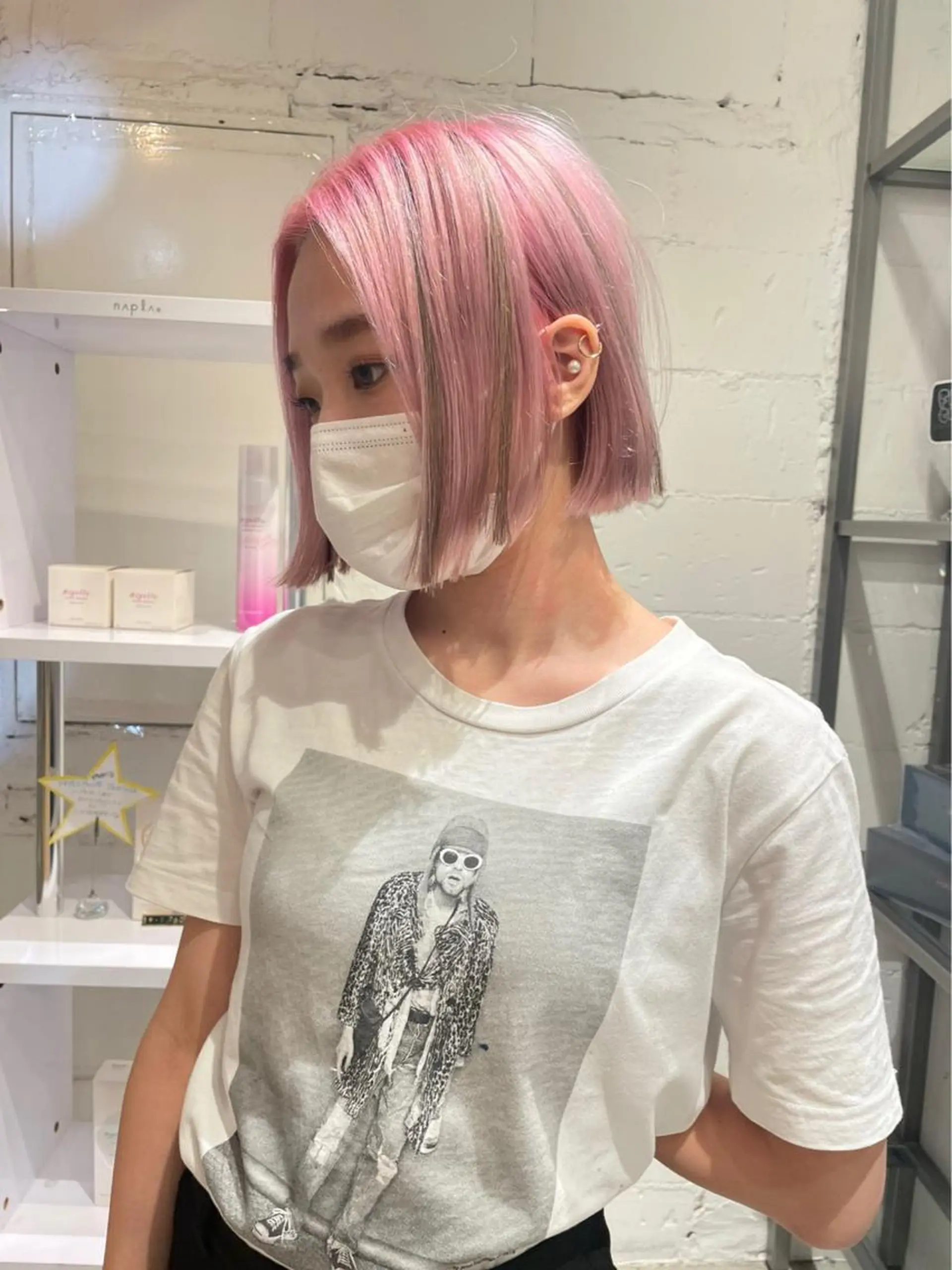 ミディアム カラー 艶ハイトーン👑♡ NATSUKIのヘアスタイル