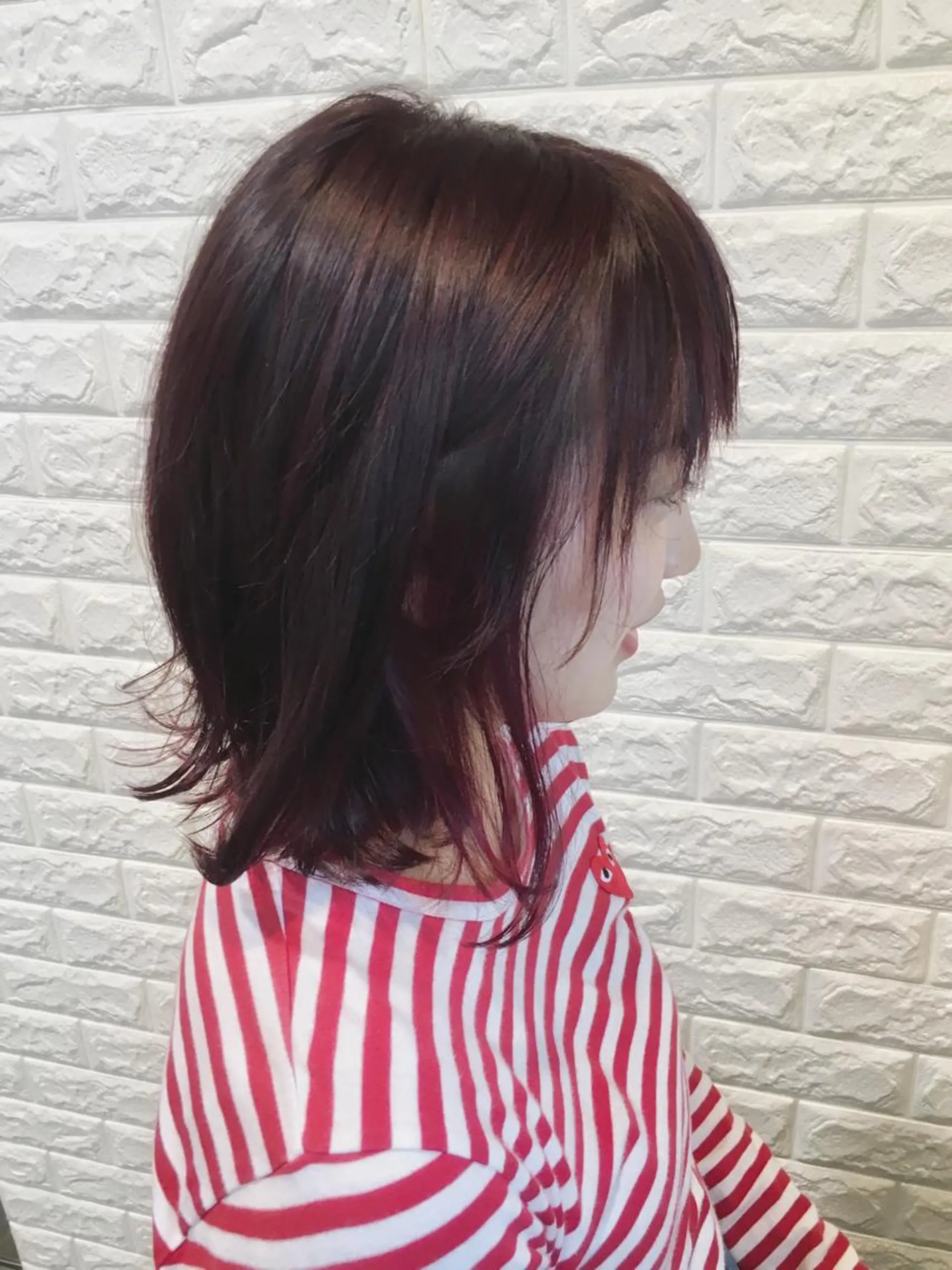 ショート カラー ピンクカラー レッドカラー 🌿‬ ܸAir 透明感🌱西村知佳のヘアスタイル