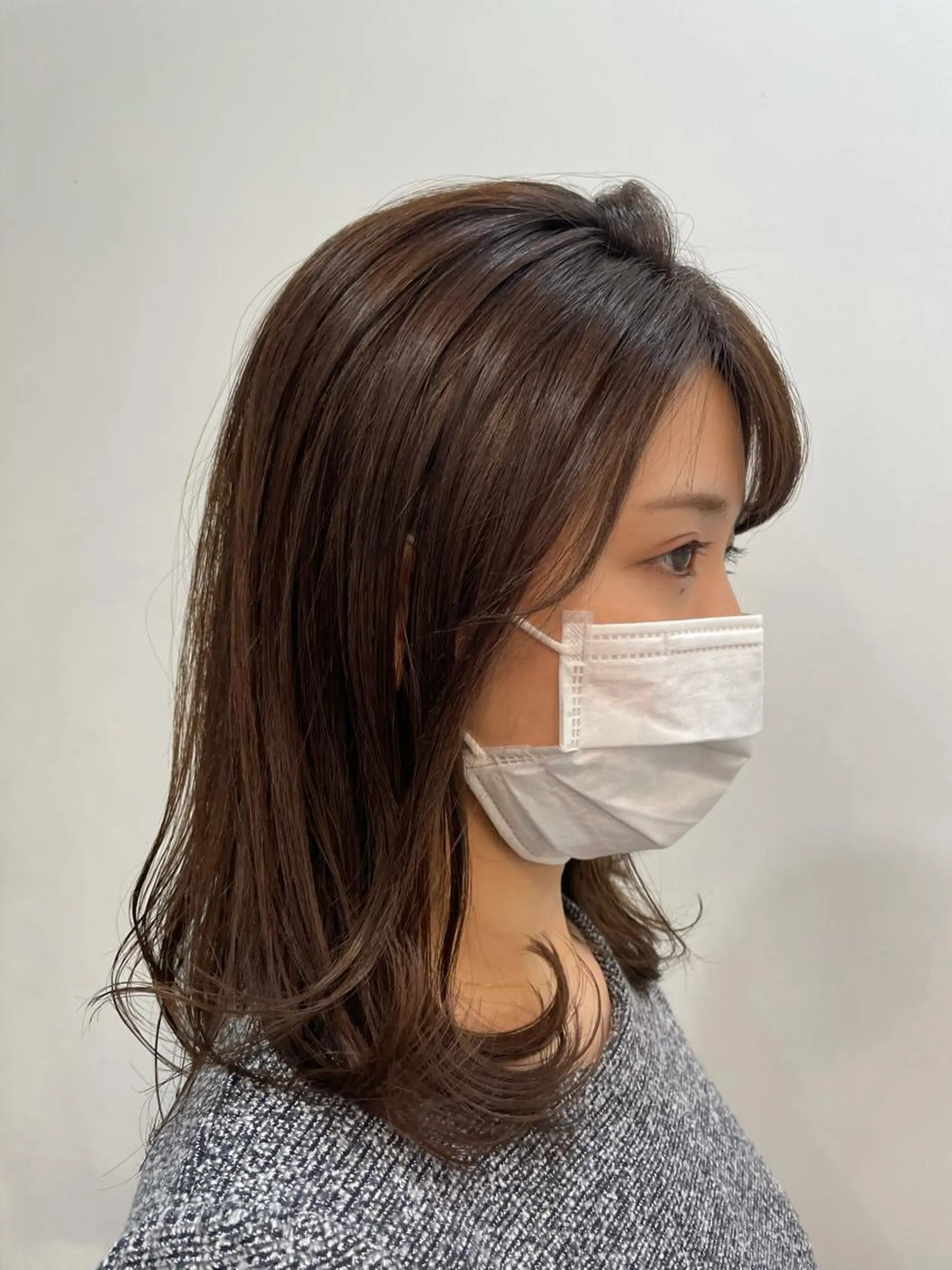 セミロング 顔周りカット 【店長】ショート 似合わせ🦩相羽里美のヘアスタイル