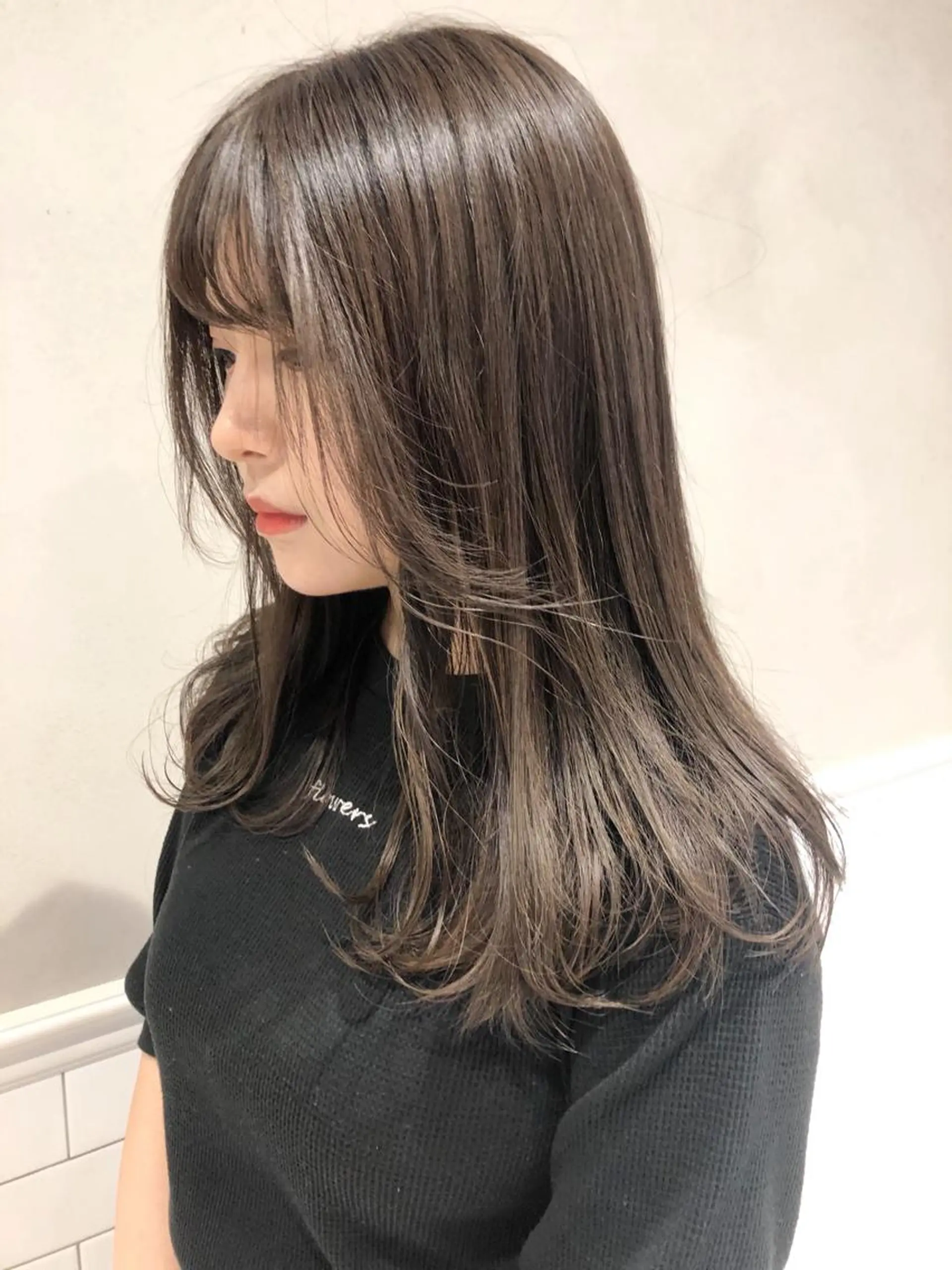 ロング カラー ヘアアレンジ cie所属・ボブ/ミニボブ 透明感カラーkadoのヘアスタイル