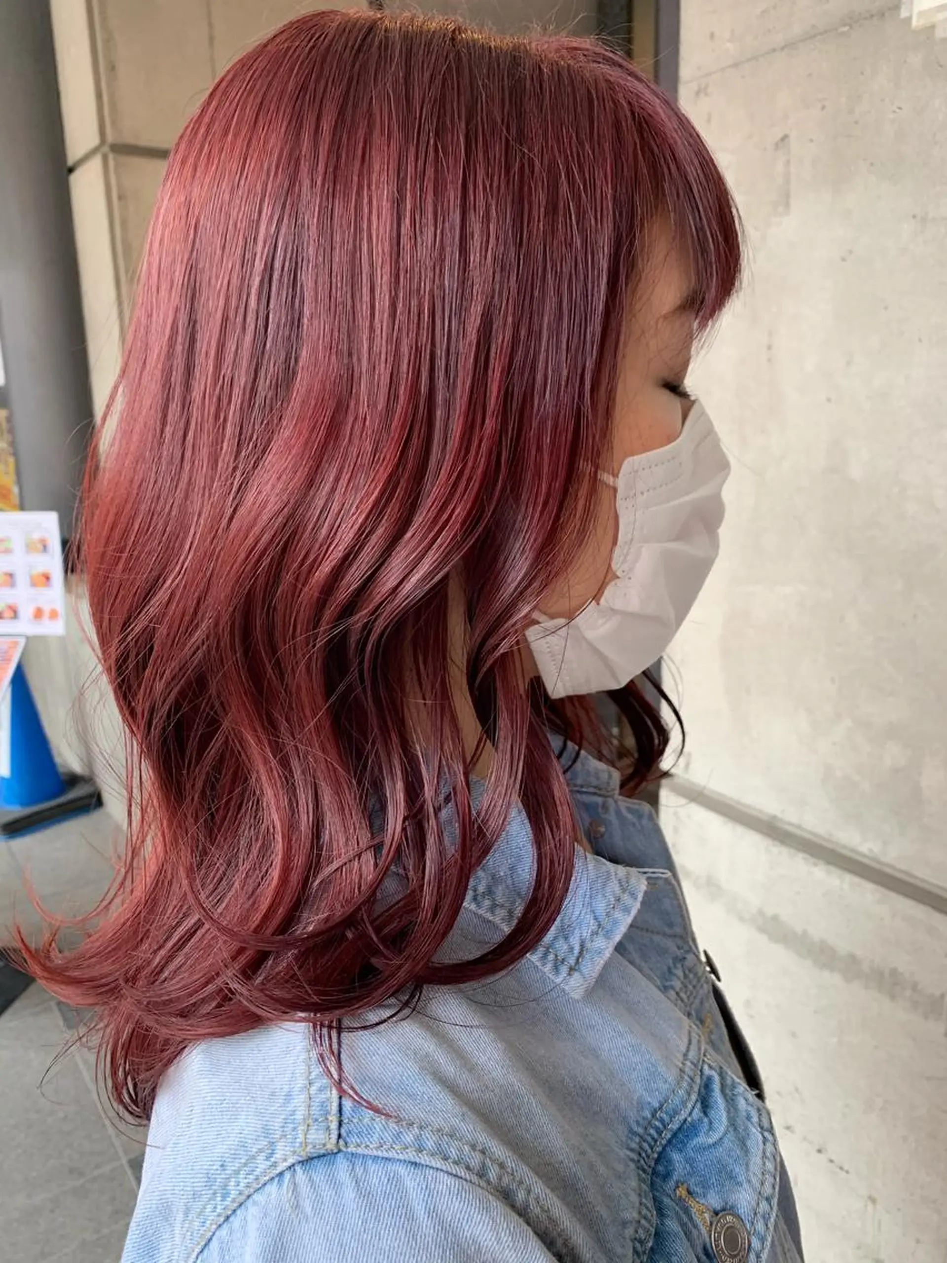セミロング カラー 平野 優奈のヘアスタイル