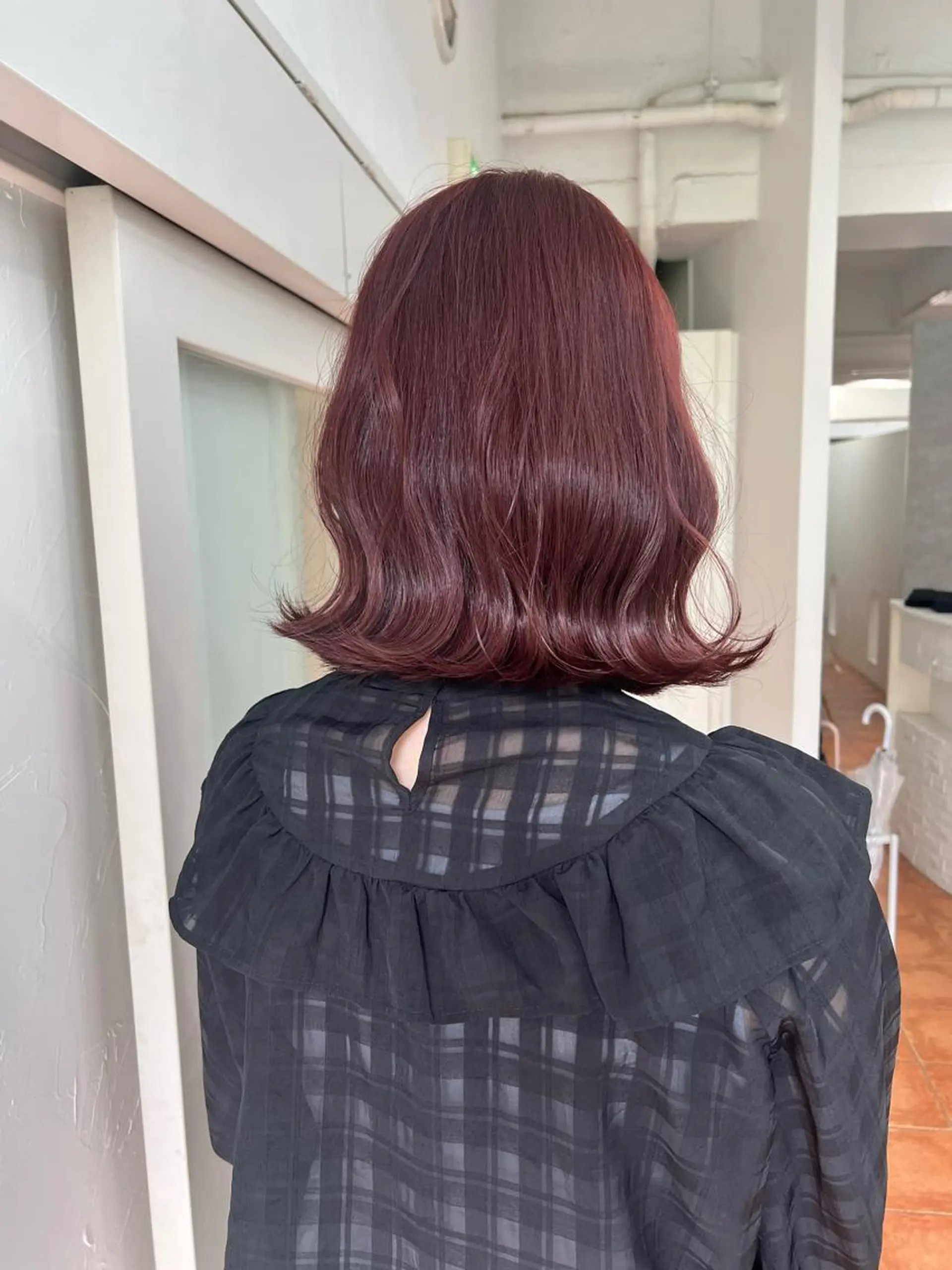 ショート カラー ピンクカラー/ ブリーチなしRINAのヘアスタイル